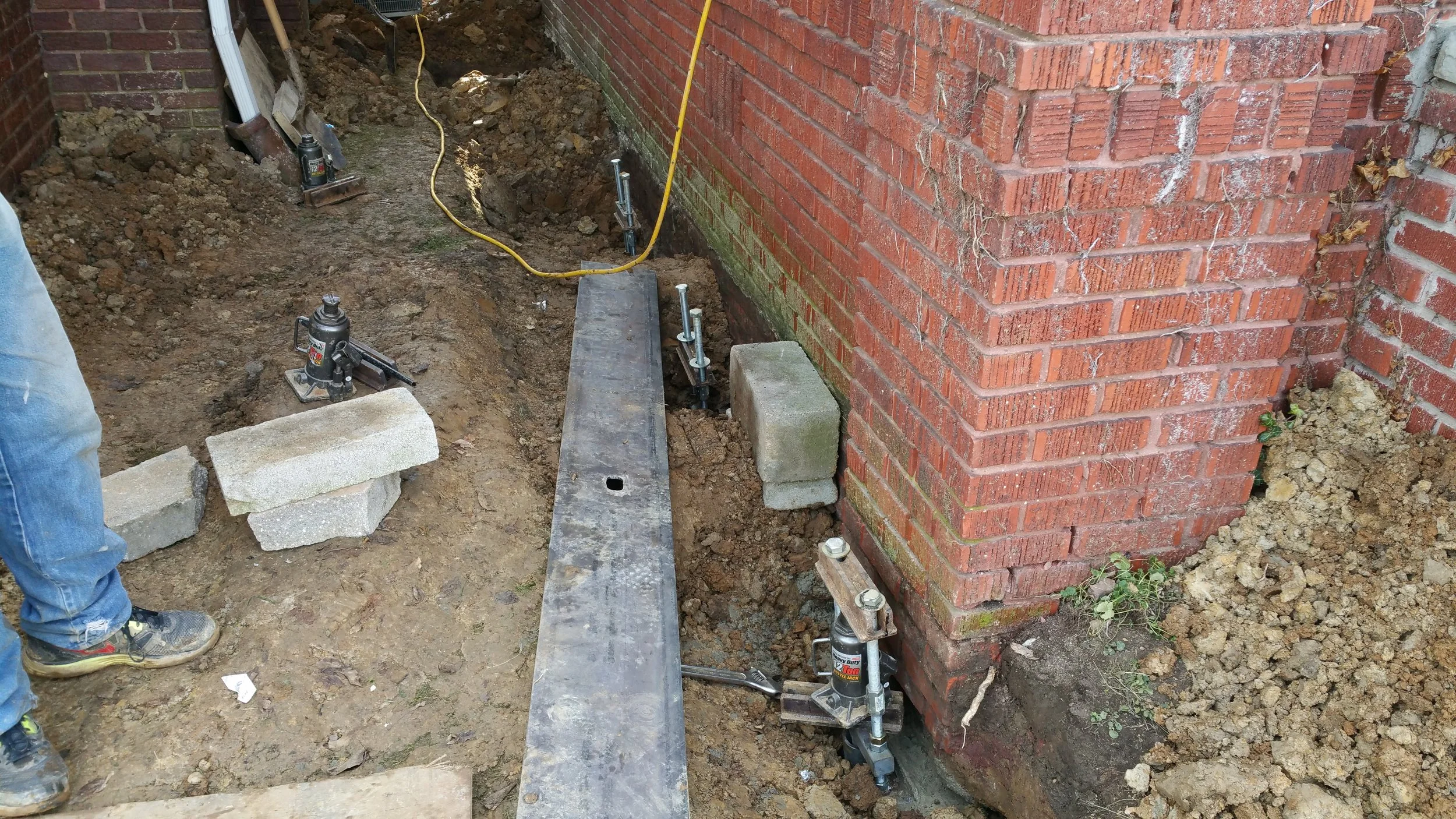 Footer repair foundation