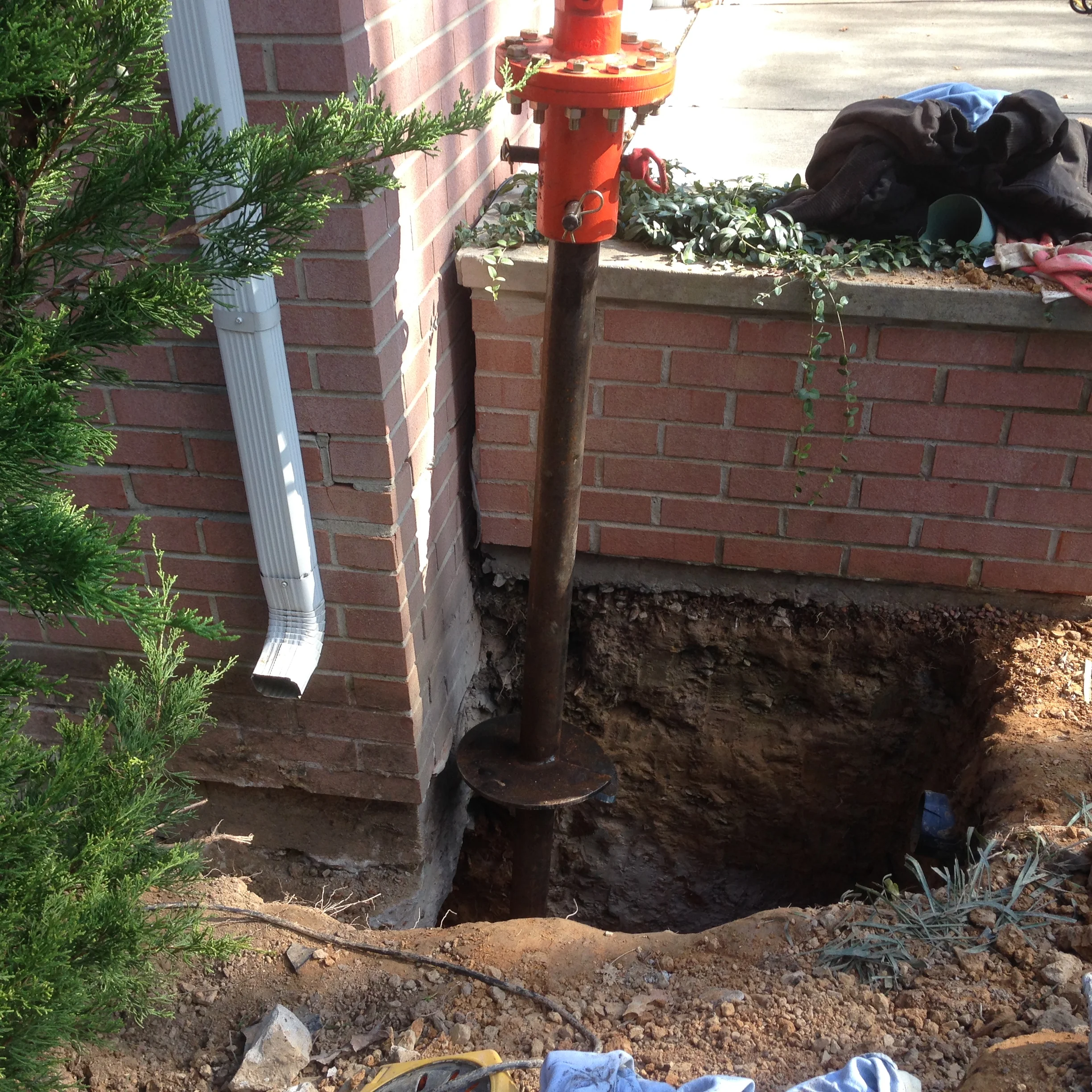 Repairing damaged foundation