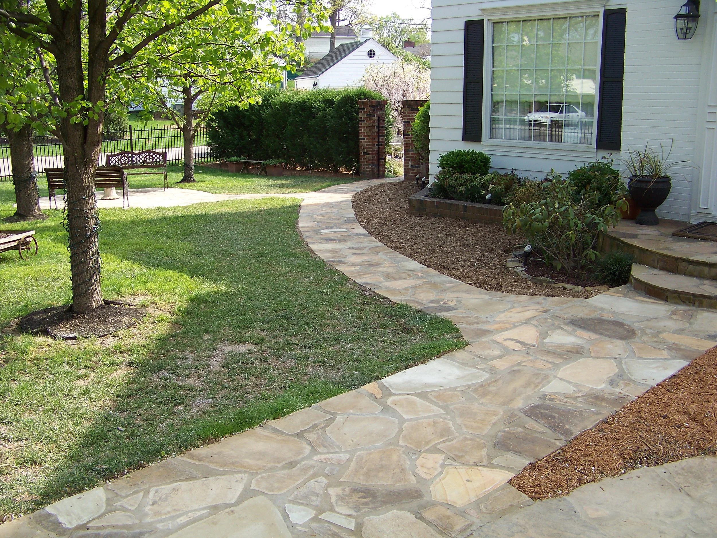 Decorative flagstone walk way Huntington WV