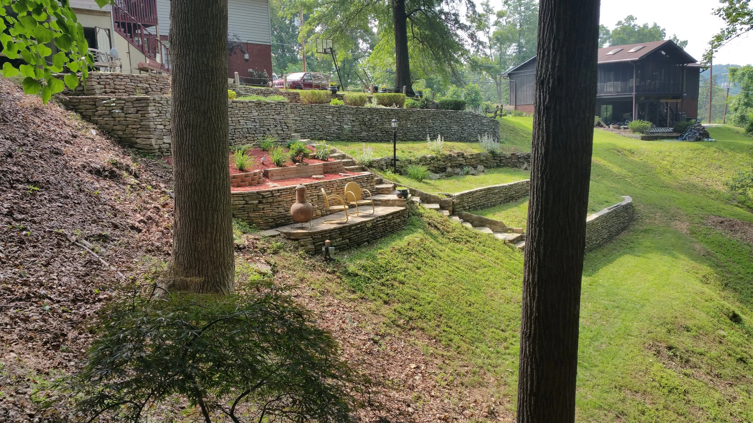 Terraced walls