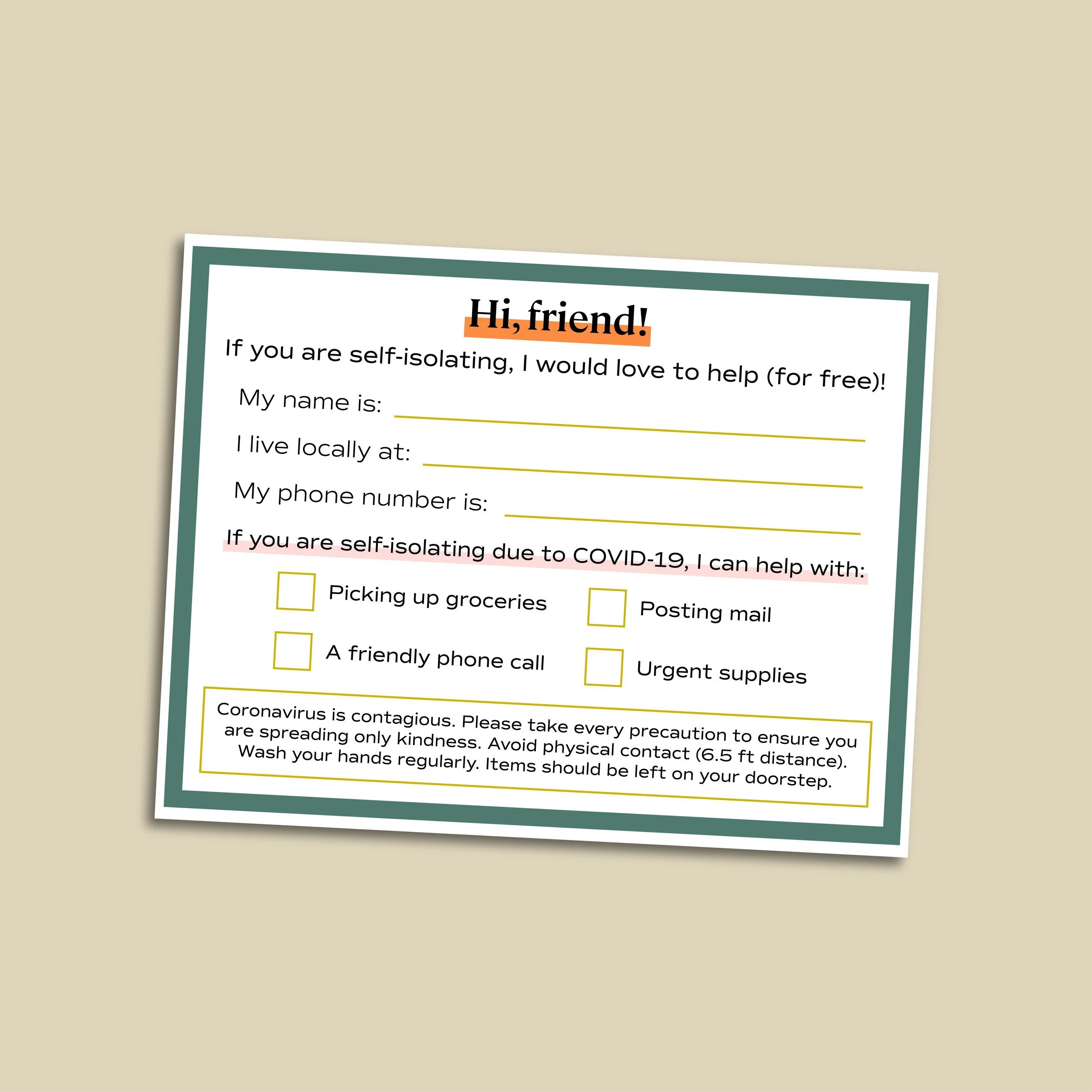 Love in the Time of Coronavirus