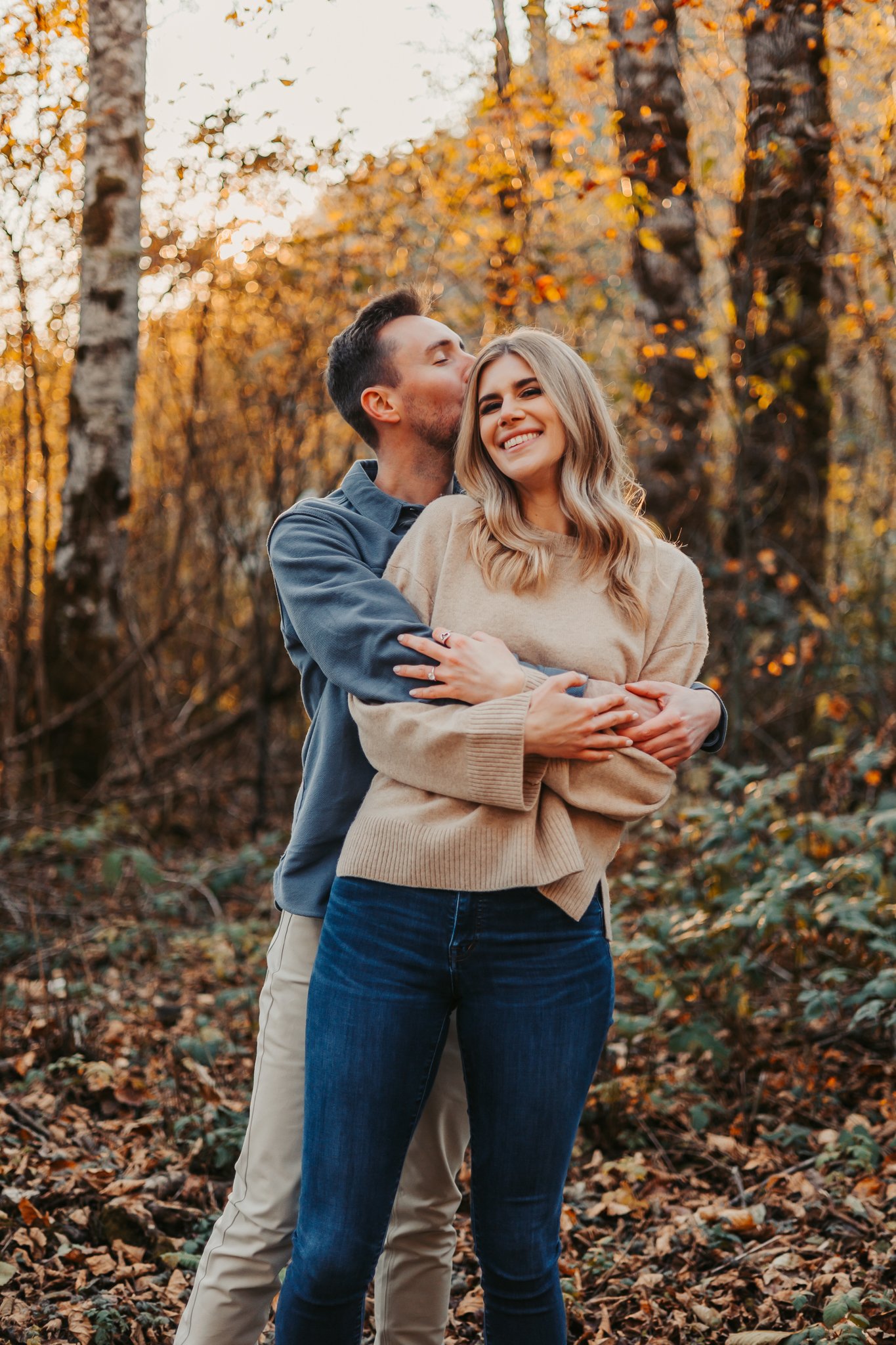 Fall Rattlesnake Lake Engagement Photos