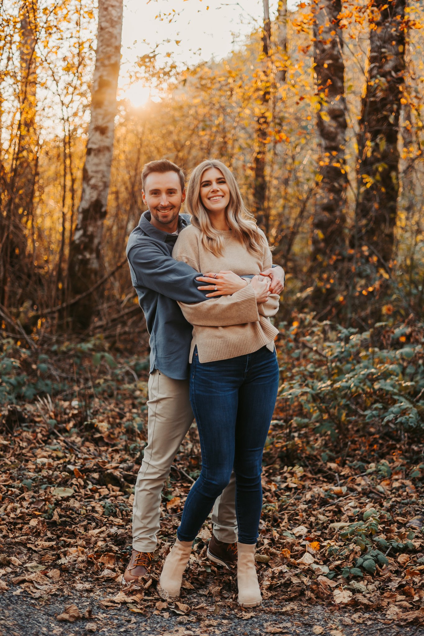 Fall Rattlesnake Lake Engagement Photos