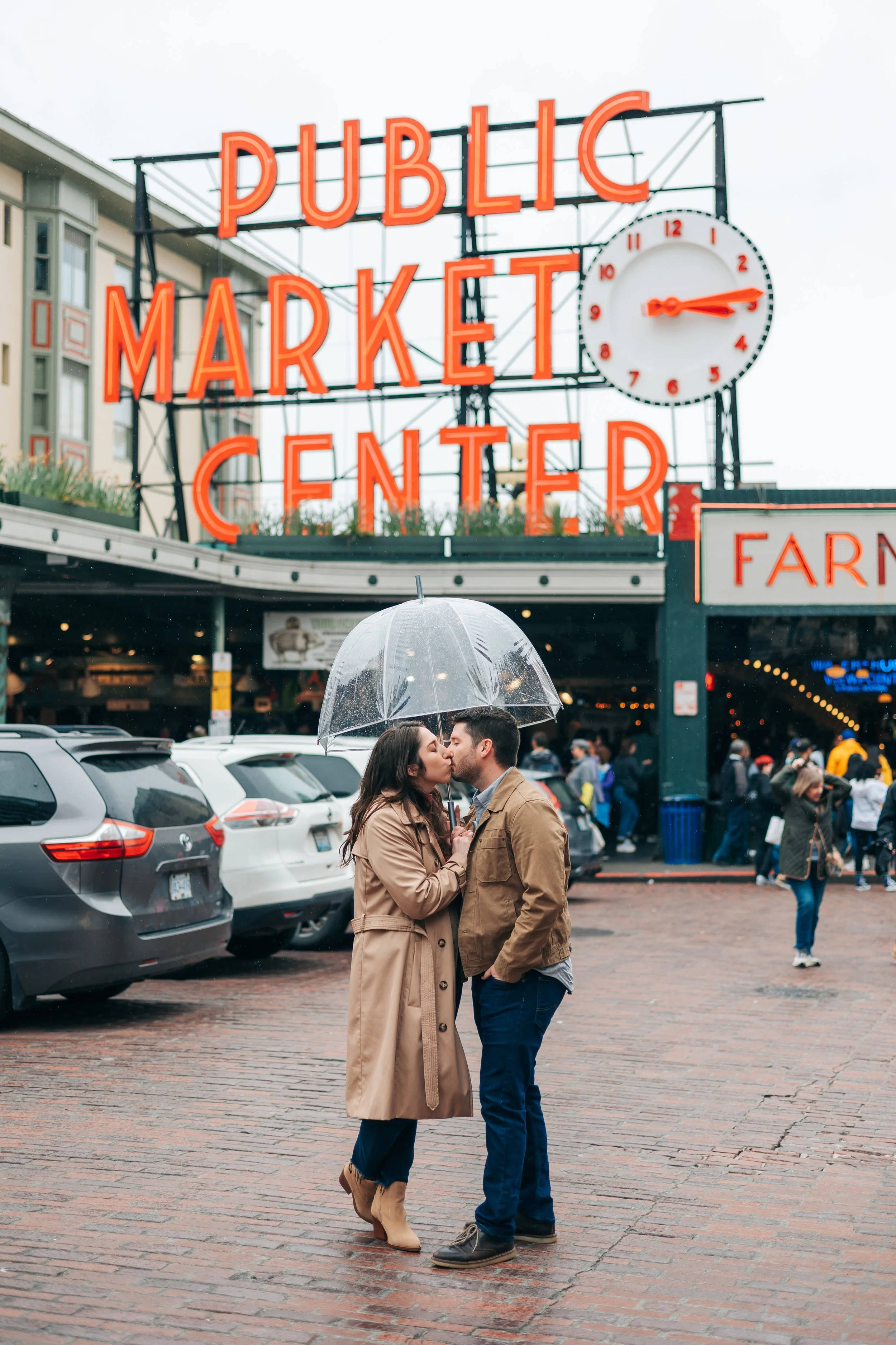 Pike Place Market engagement photos