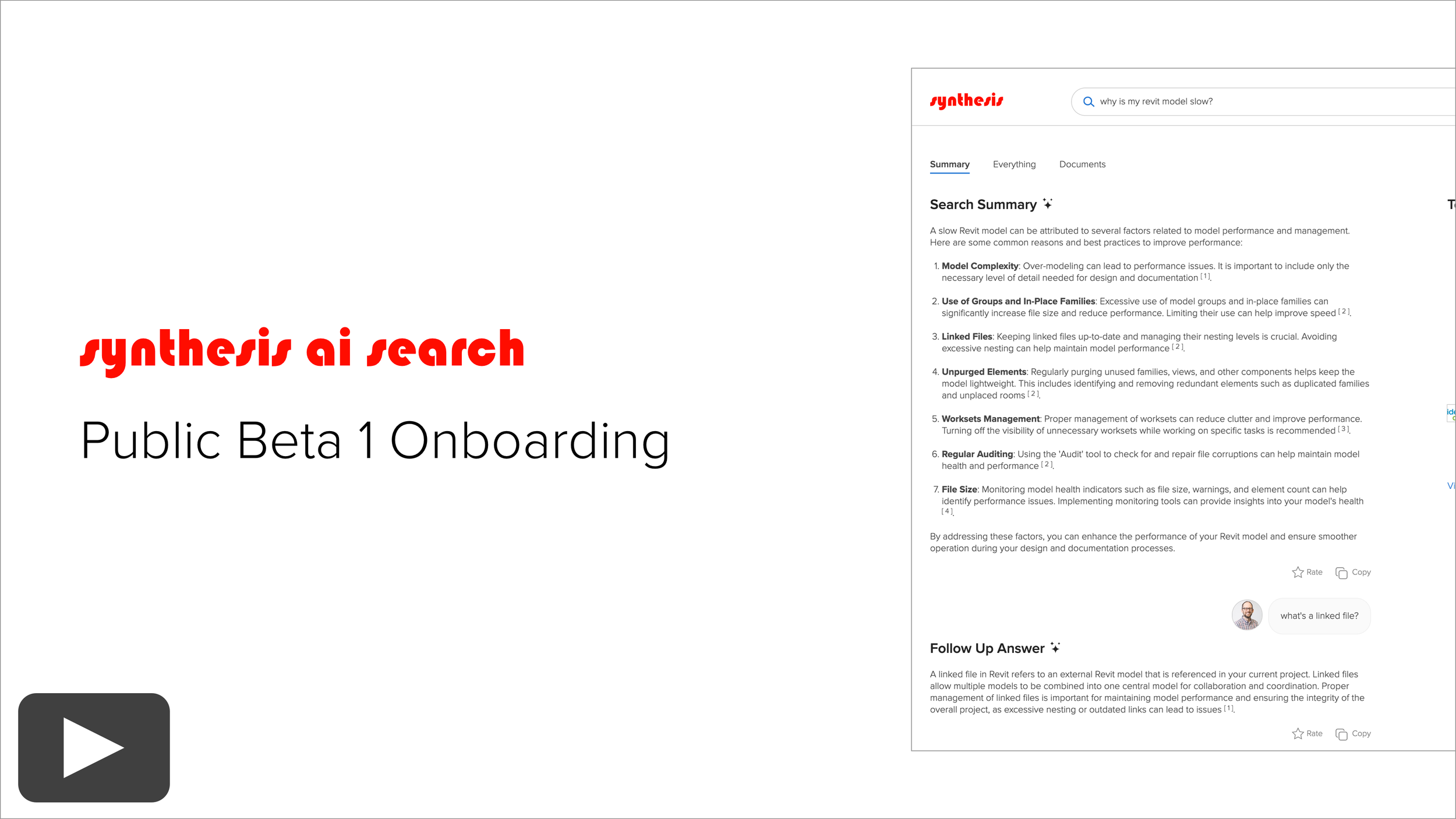Synthesis AI Search Is Now in Public Beta