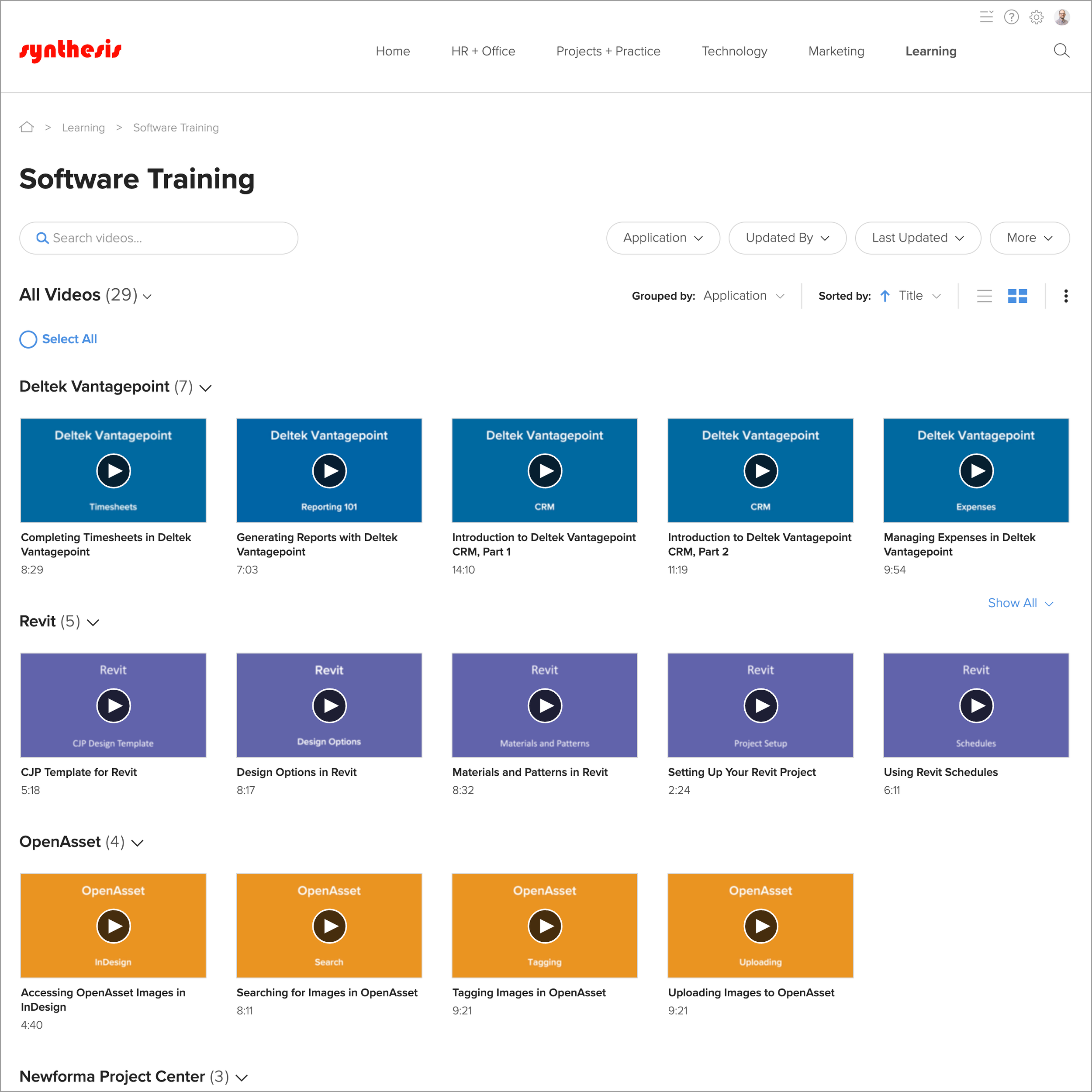 Synthesis: The Leading Intranet Solution for Architecture, Engineering ...
