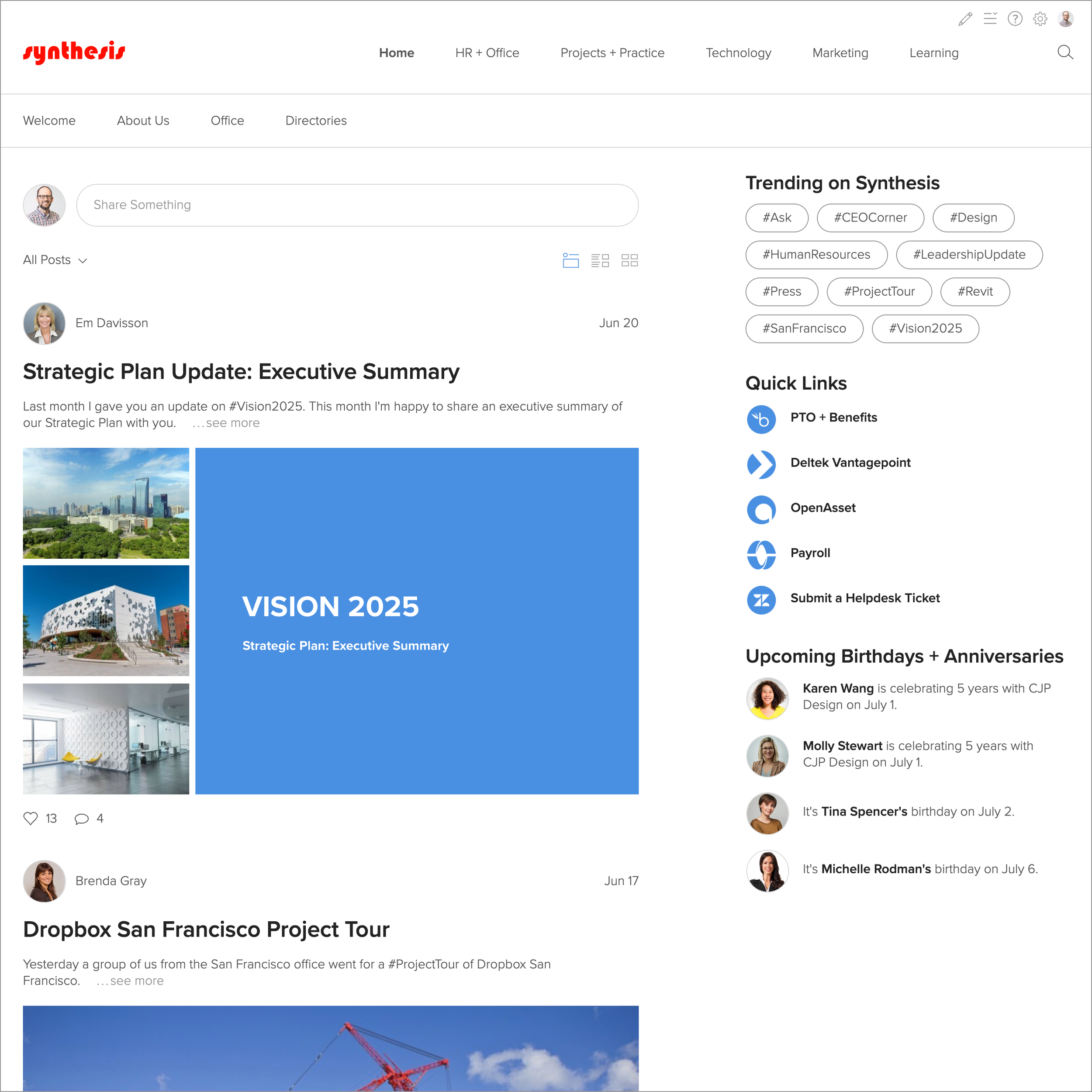 Synthesis: The Leading Intranet Solution for Architecture, Engineering ...