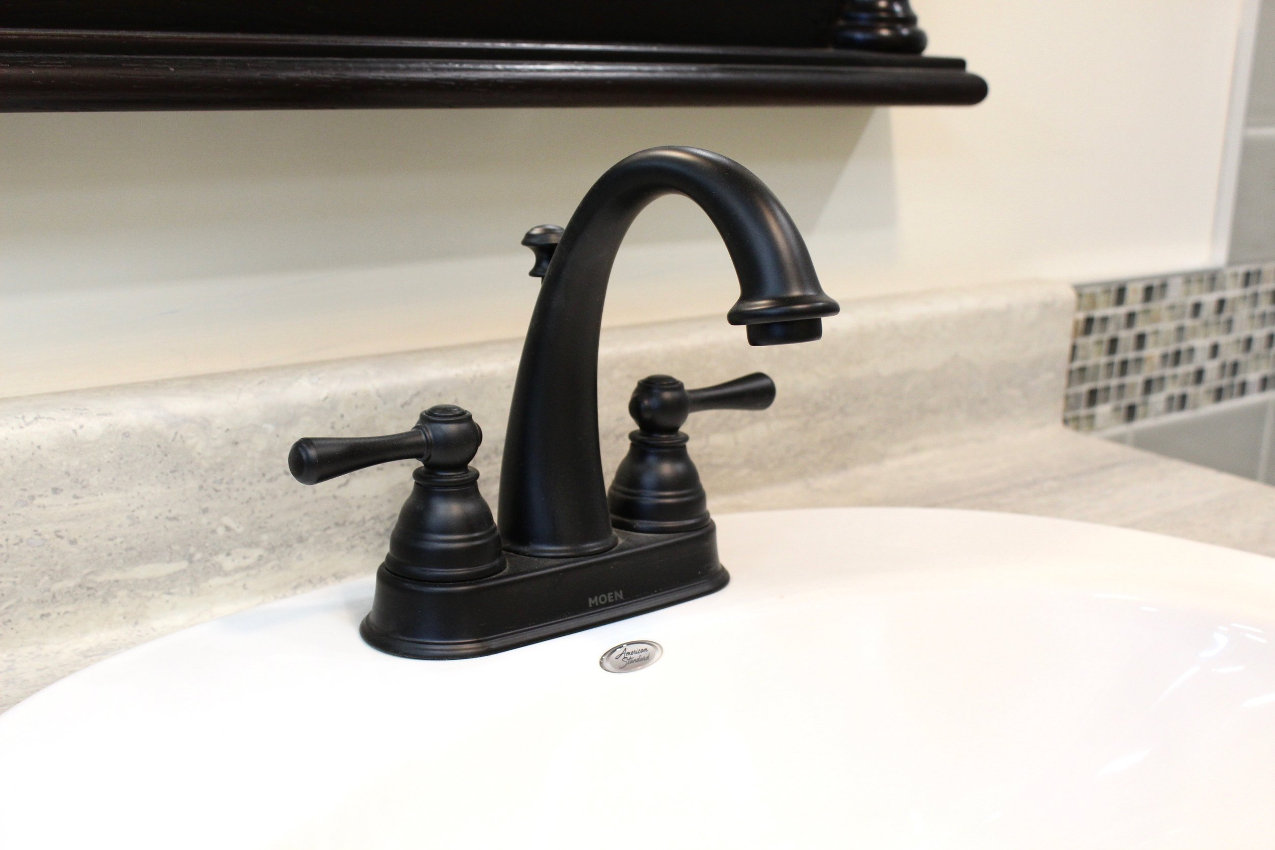 Wrought Iron Finish on a 4" Centre Faucet