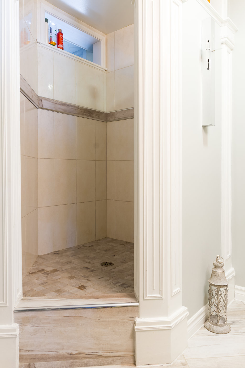 Step-Up Shower Stall