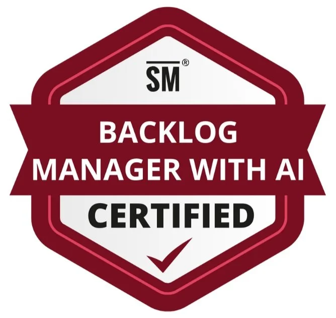 Icono Backlog Manager with AI : Próximo Backlog Manager with IA Certified — SCRUM MÉXICO