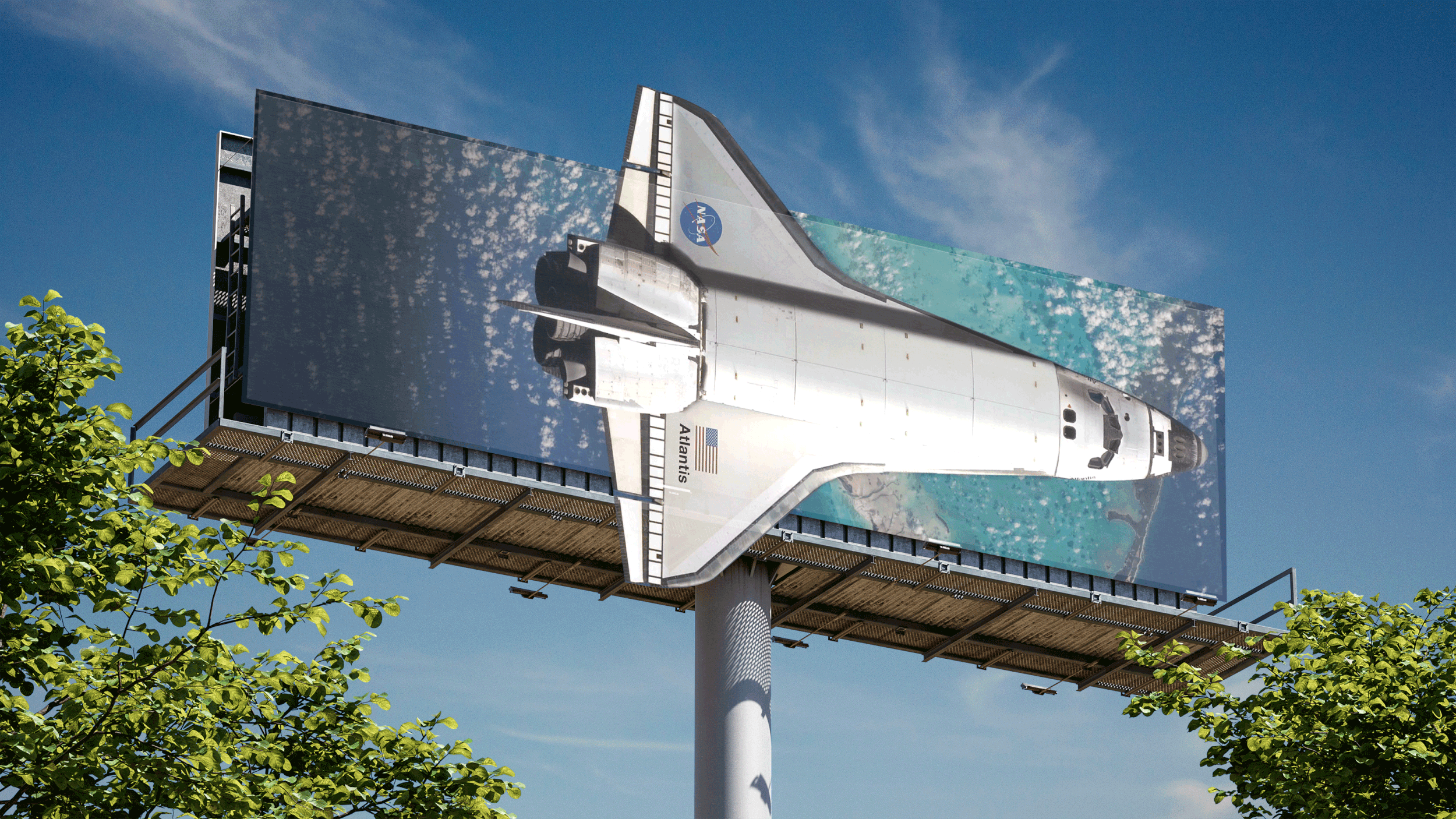 Shuttle Atlantis Exhibit outdoor