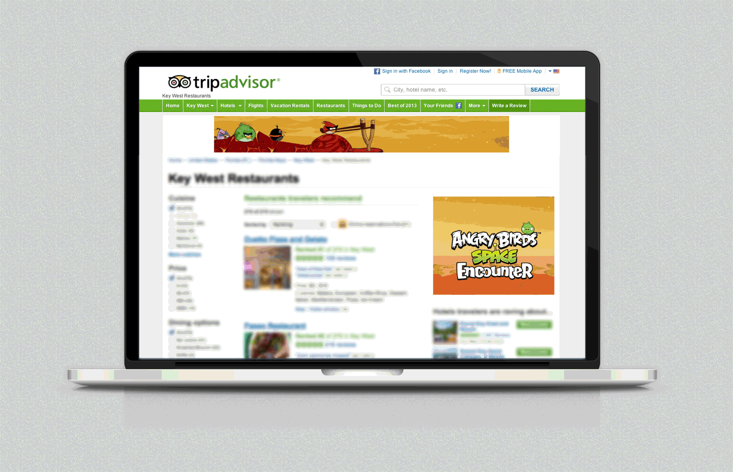 Angry Birds Space Encounter annimated ad