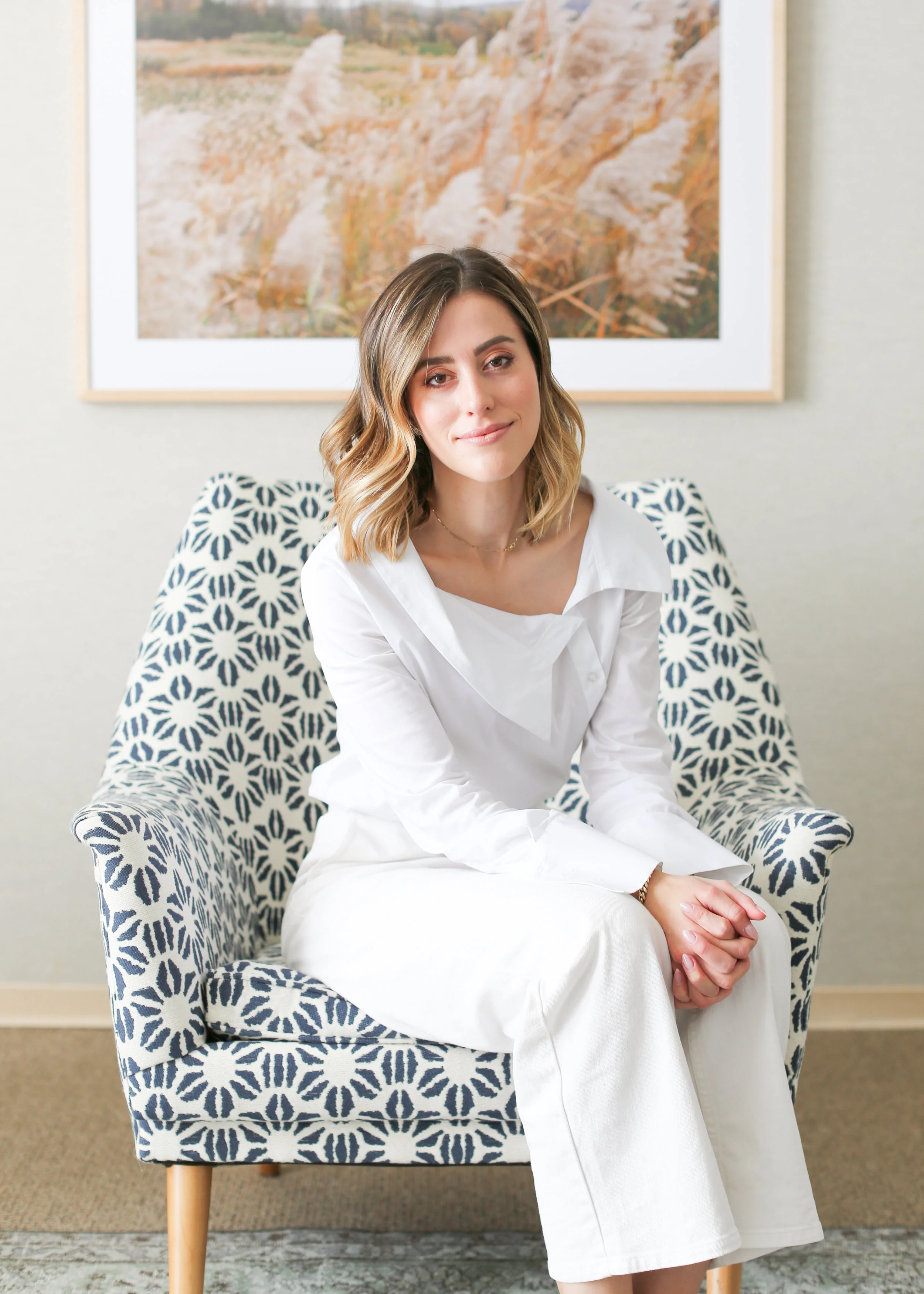 Dr. Sarah Oreck pictured in her office