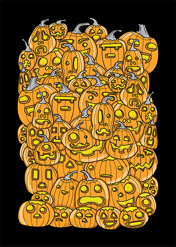 Whole lotta pumpkins matte print