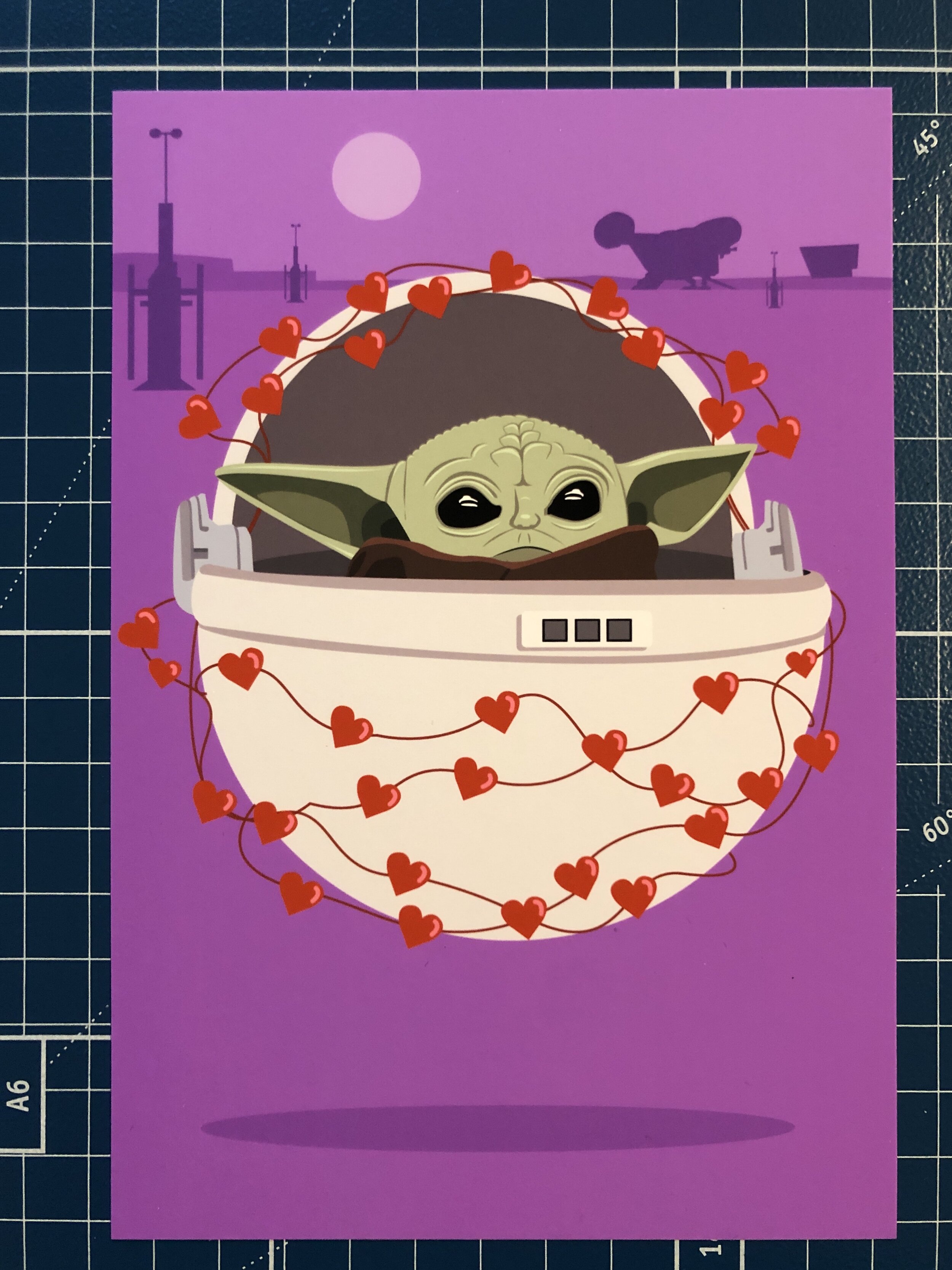 Green Baby Space Jesus Valentine's Day 