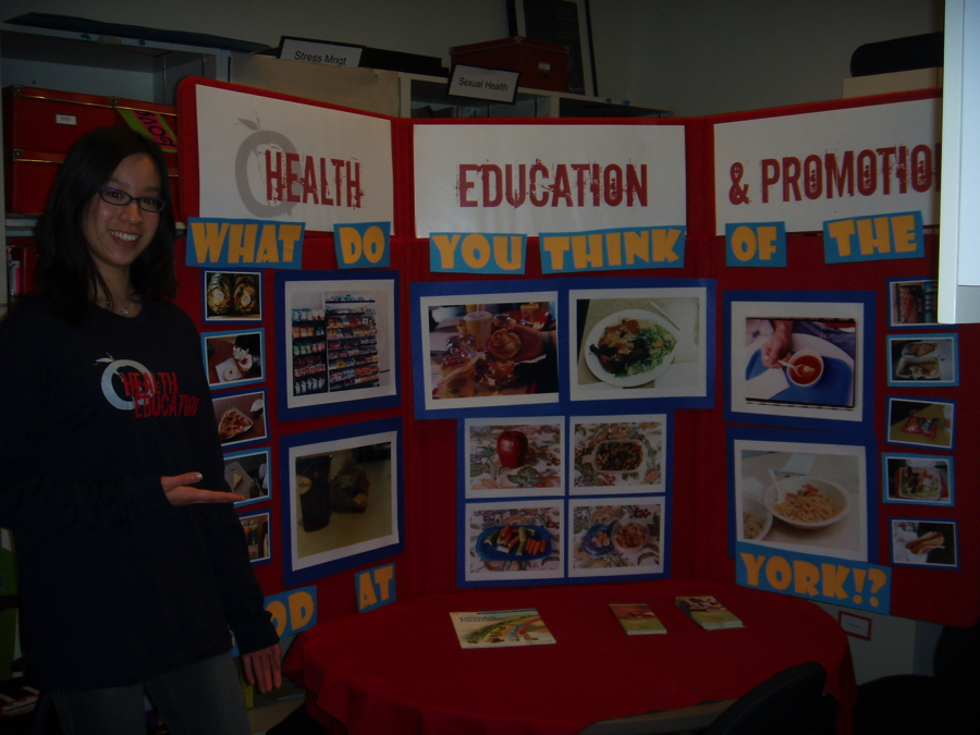Figure 1 Michelle's first nutrition & art project: "What Students Eat" in 2008