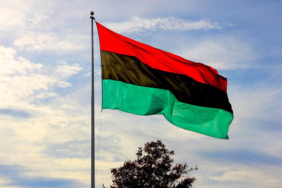 African Flags (Red, Black & Uhuru Planet