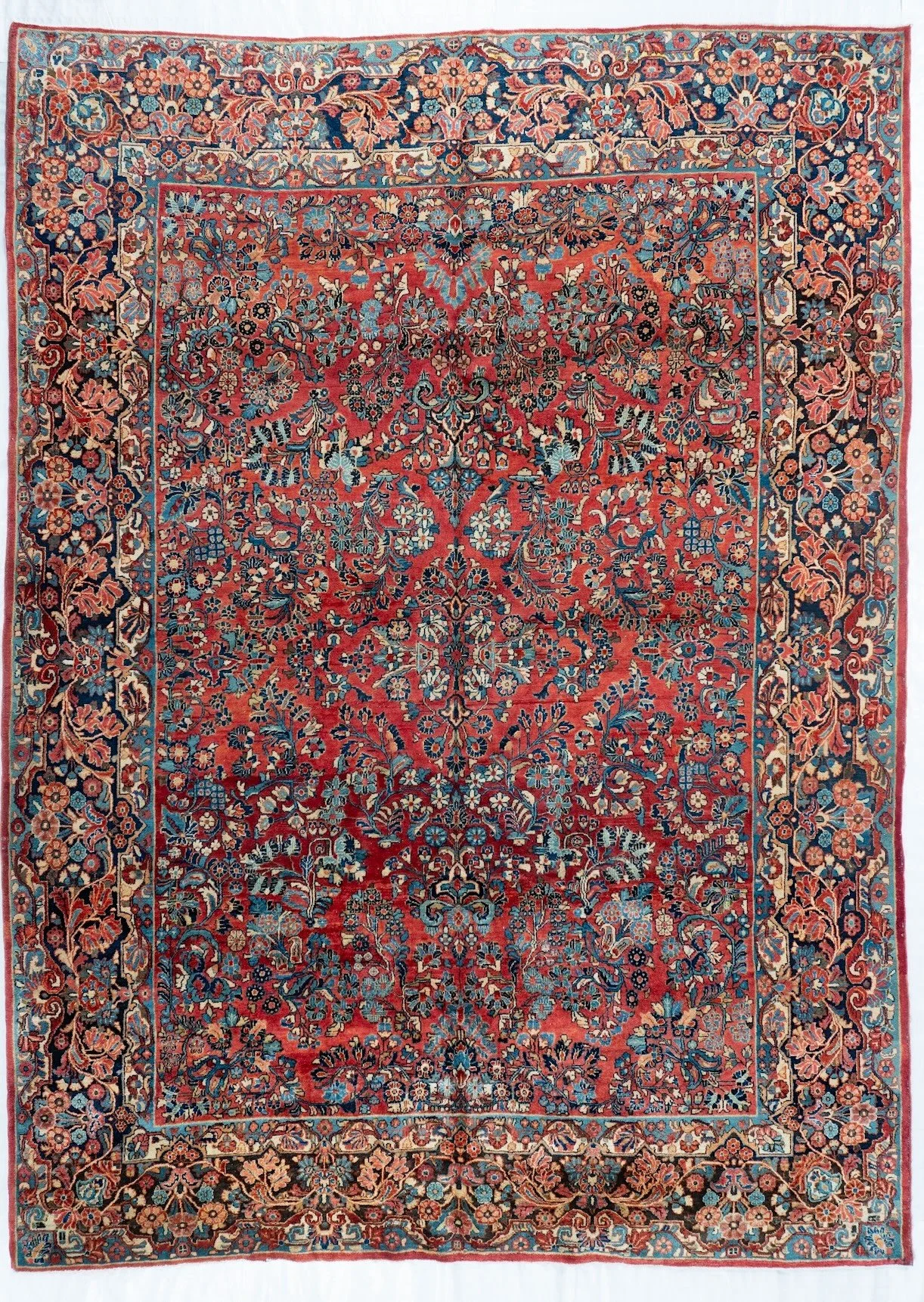 8'9"x11'10" Sarouk, Antique