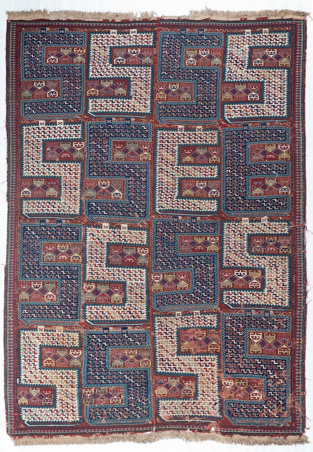 6'7"x9' Dragon Verneh Sileh, Antique