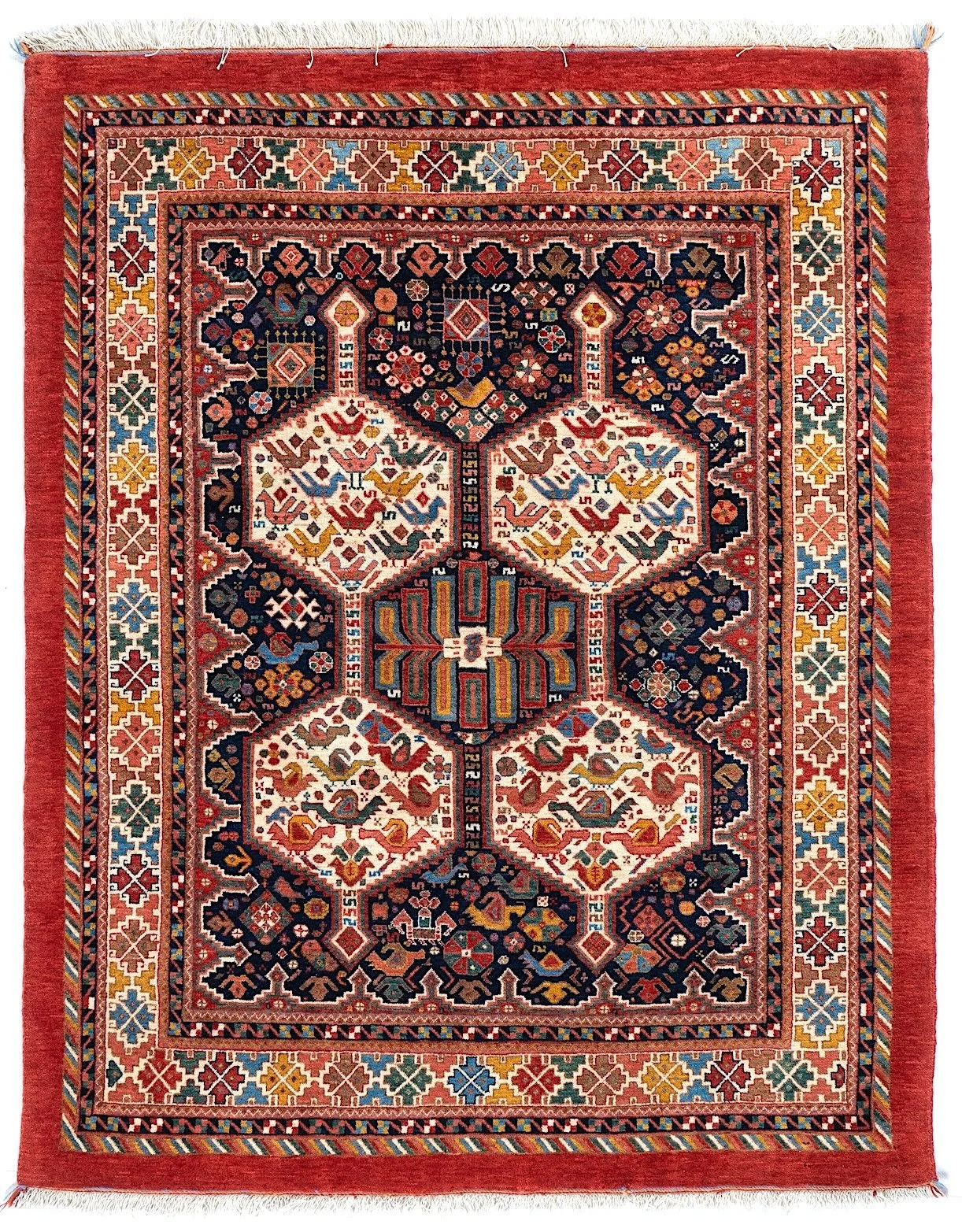 4'9"x6" Qashqaii, Tribal