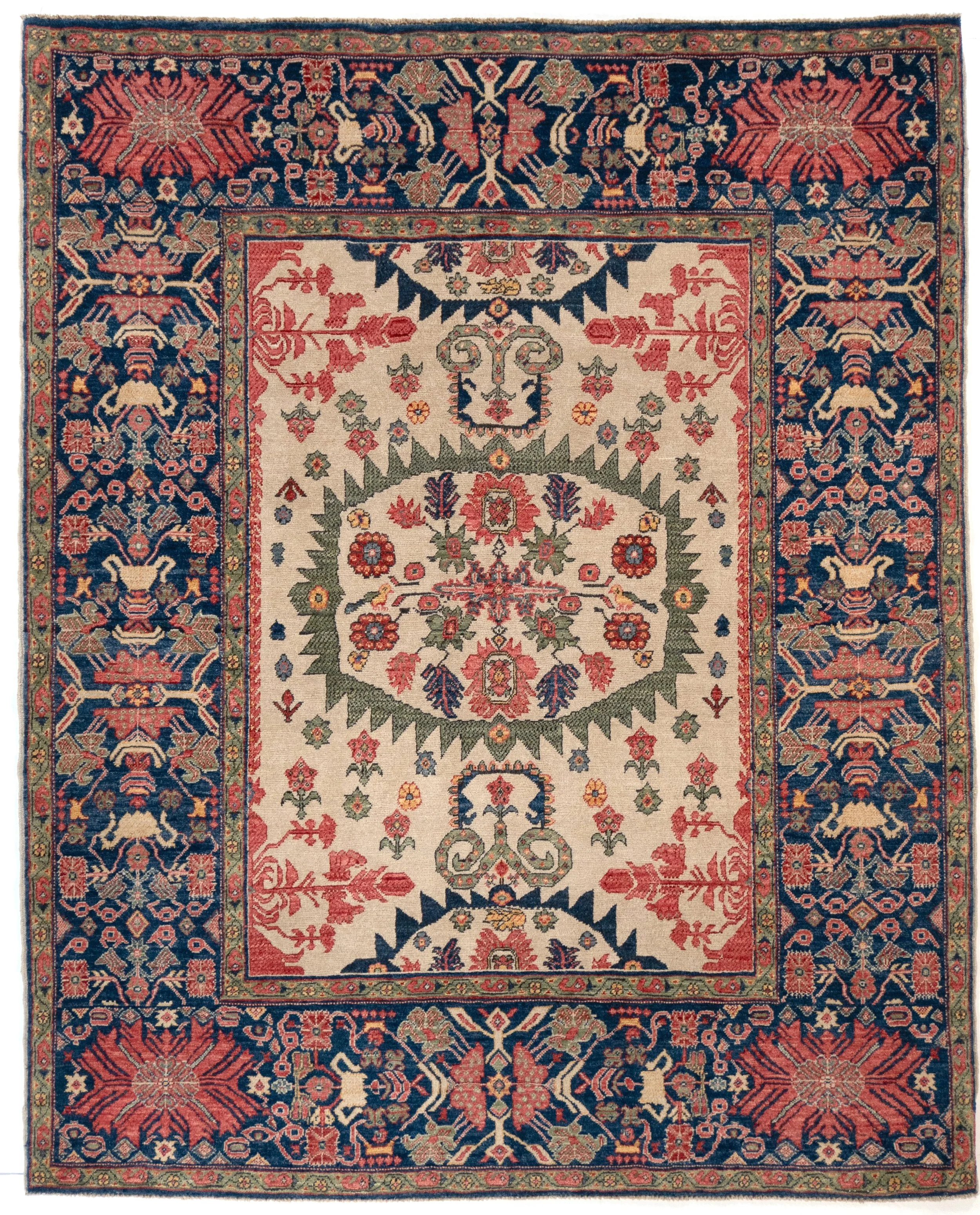 4'11"x5'11" Fereghan, Tribal