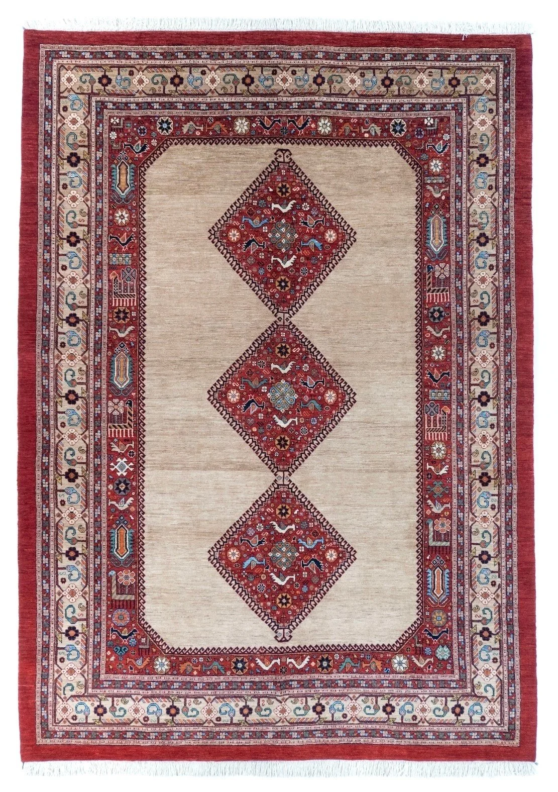 7'2"x10'2" Qashqaii, Tribal