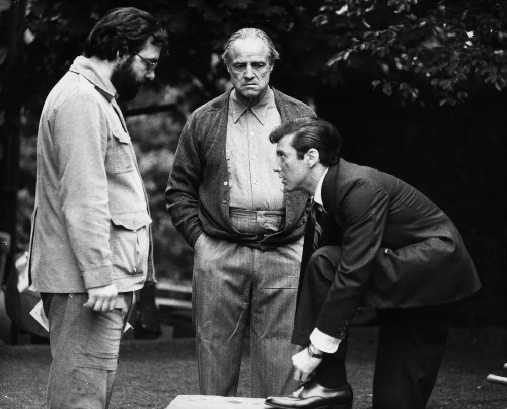 Behind the scenes images of The Godfather