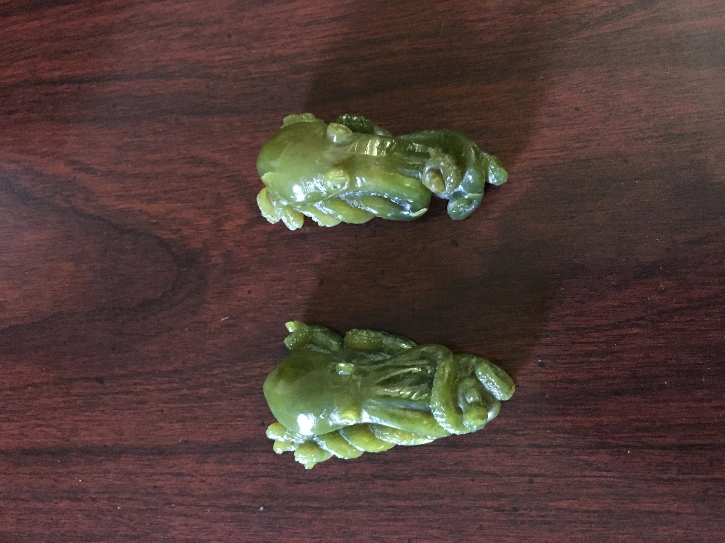 Front View of Green Serpentine Octopi