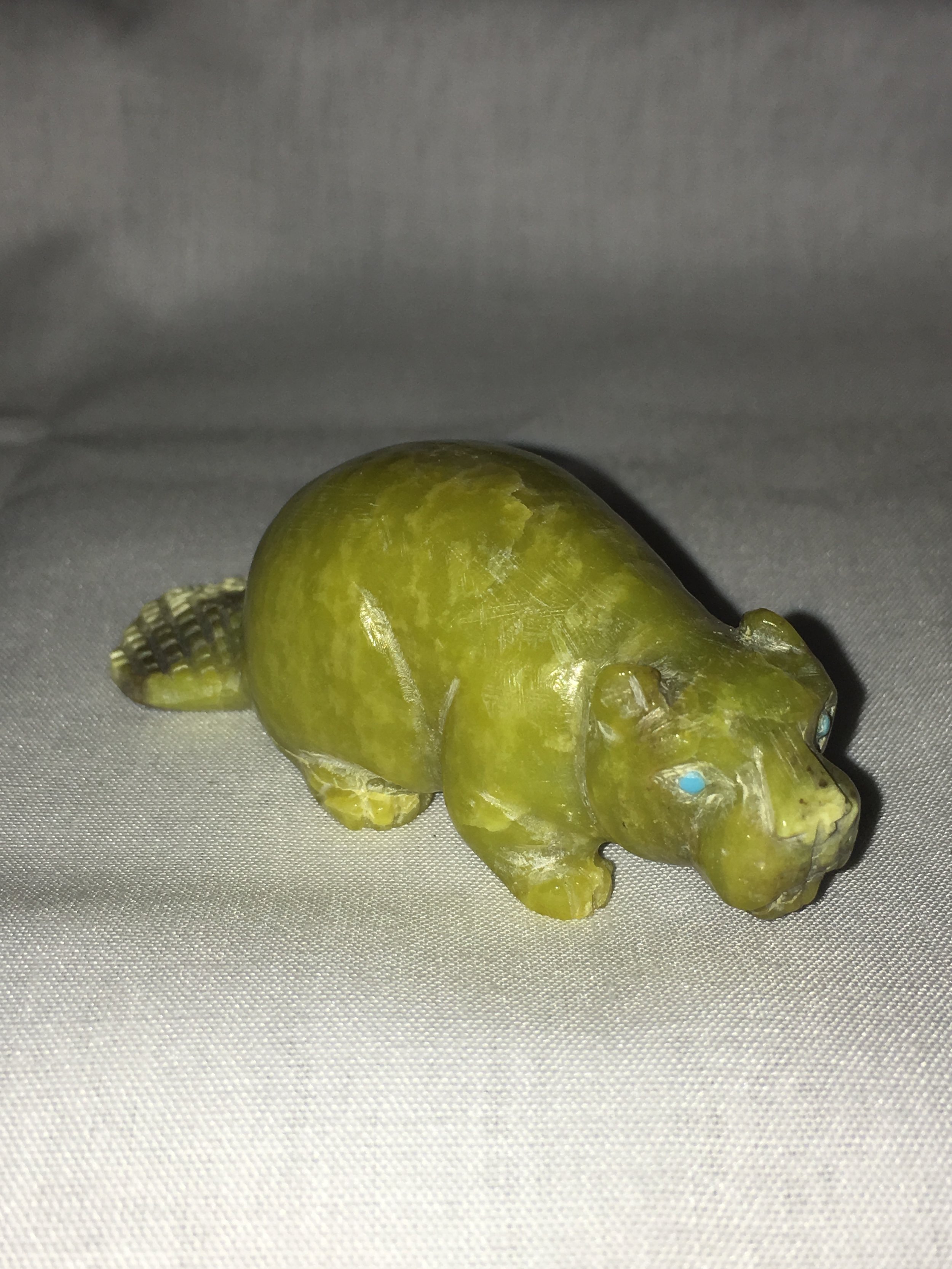 Green Serpentine Beaver