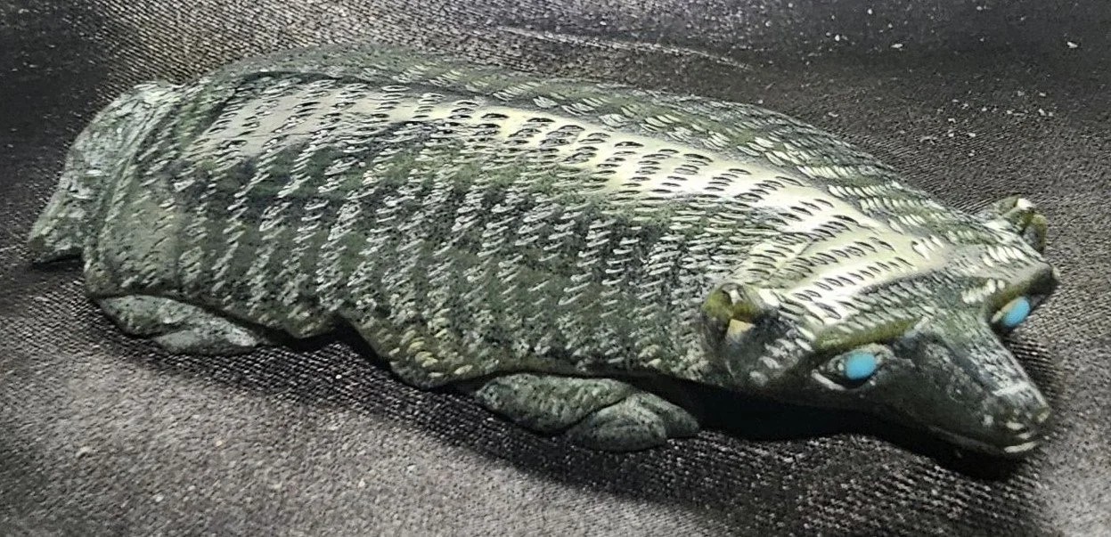 Ricolite Badger with Kingman Turquoise eyes