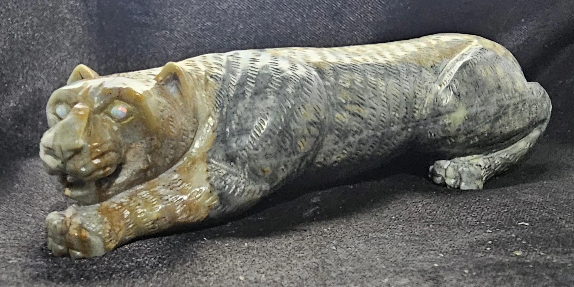 Picasso Marble Cougar with Opal eyes