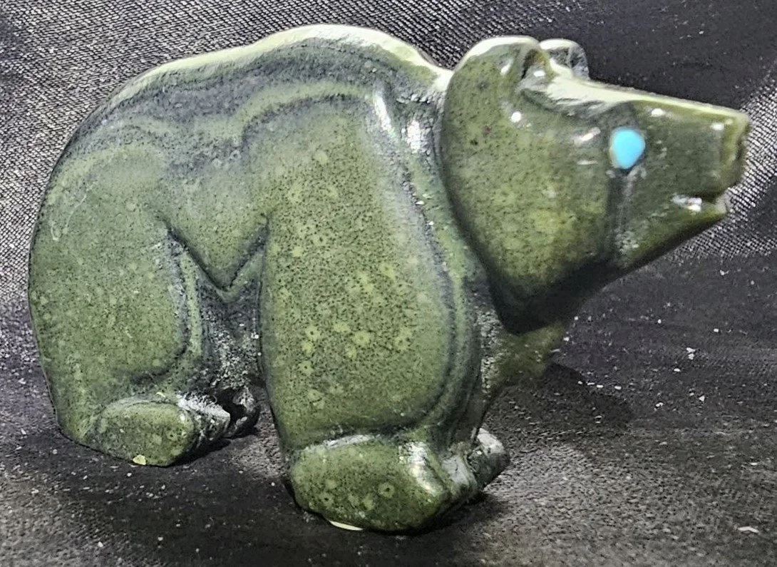 JW's Ricolite Bear with Kingman Turquoise eyes