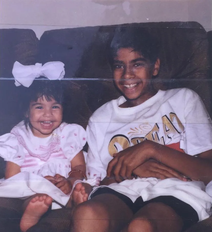 My cousin and I in younger days