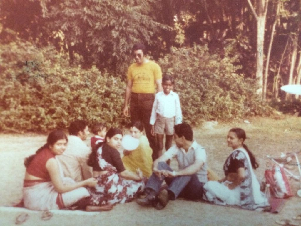 A family outing: my grandmother is next to my dad on the right