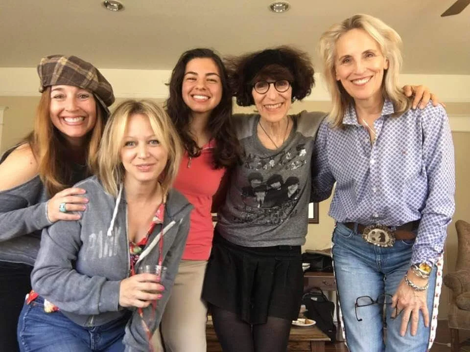 My regular Pasadena group — from L to R: Pam, Wendy, me, Terrie, Maryrose