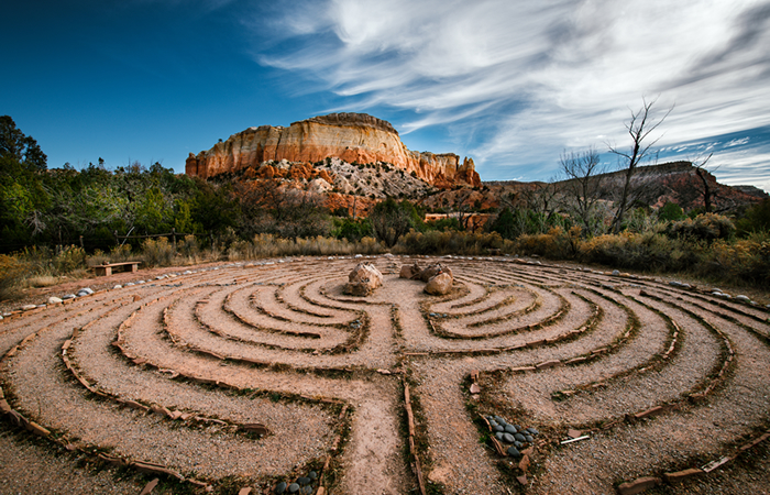 A desert labyrinth