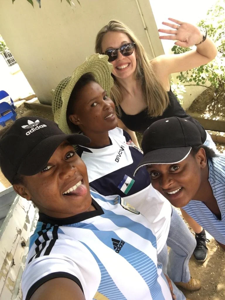 Bex with some of the new team
