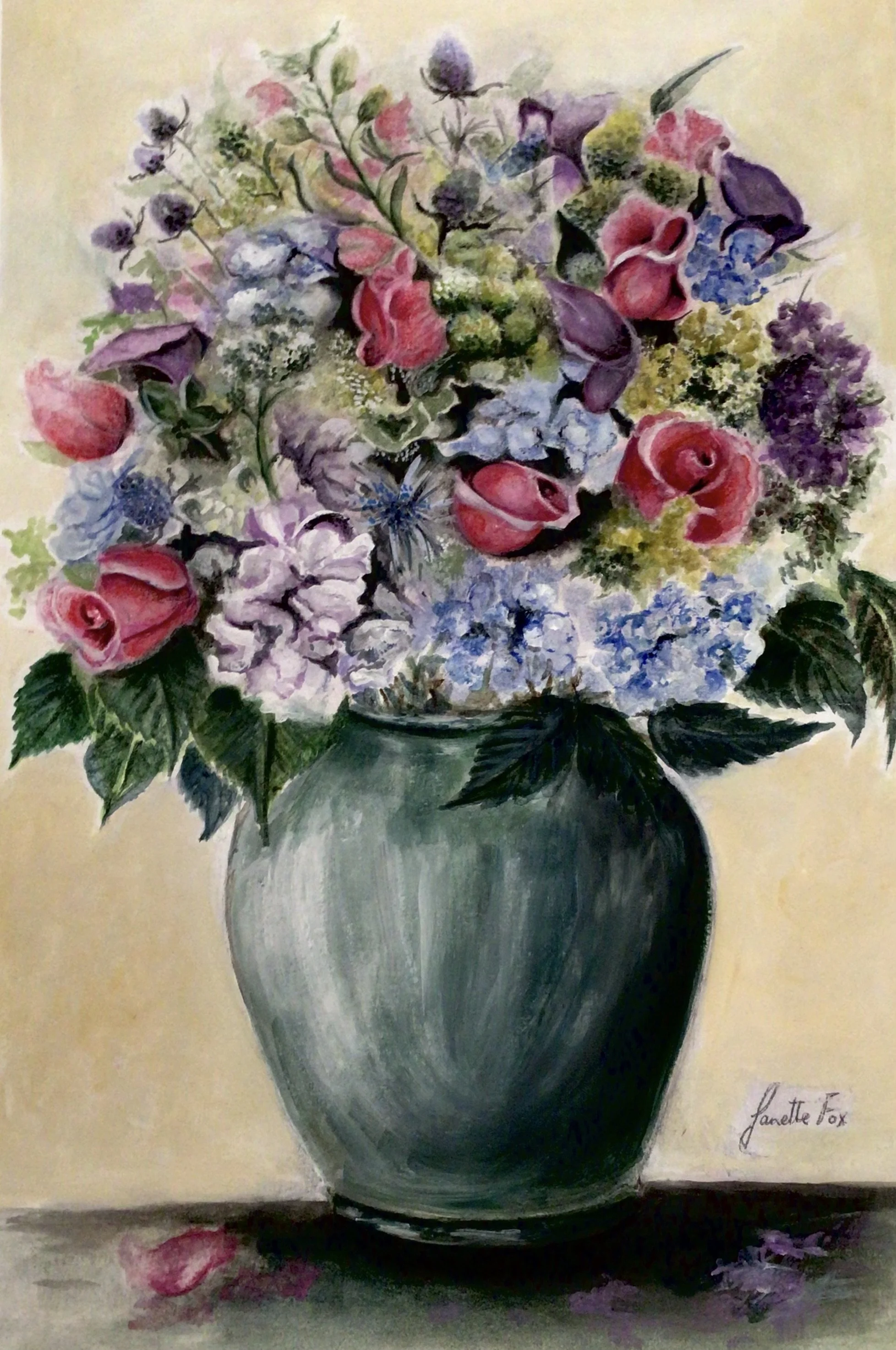  Summer flowers watercolour 