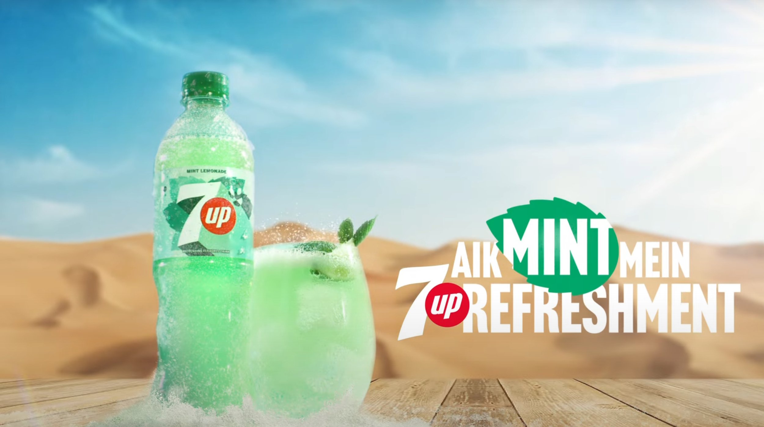 Introducing 7UP Mint Lemonade - Aik Mint Mein Refreshment