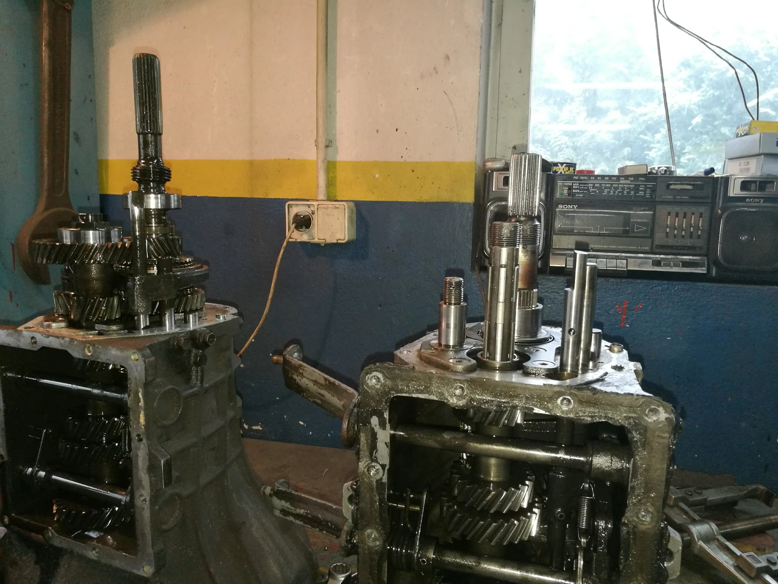 Old (right) and new (left)