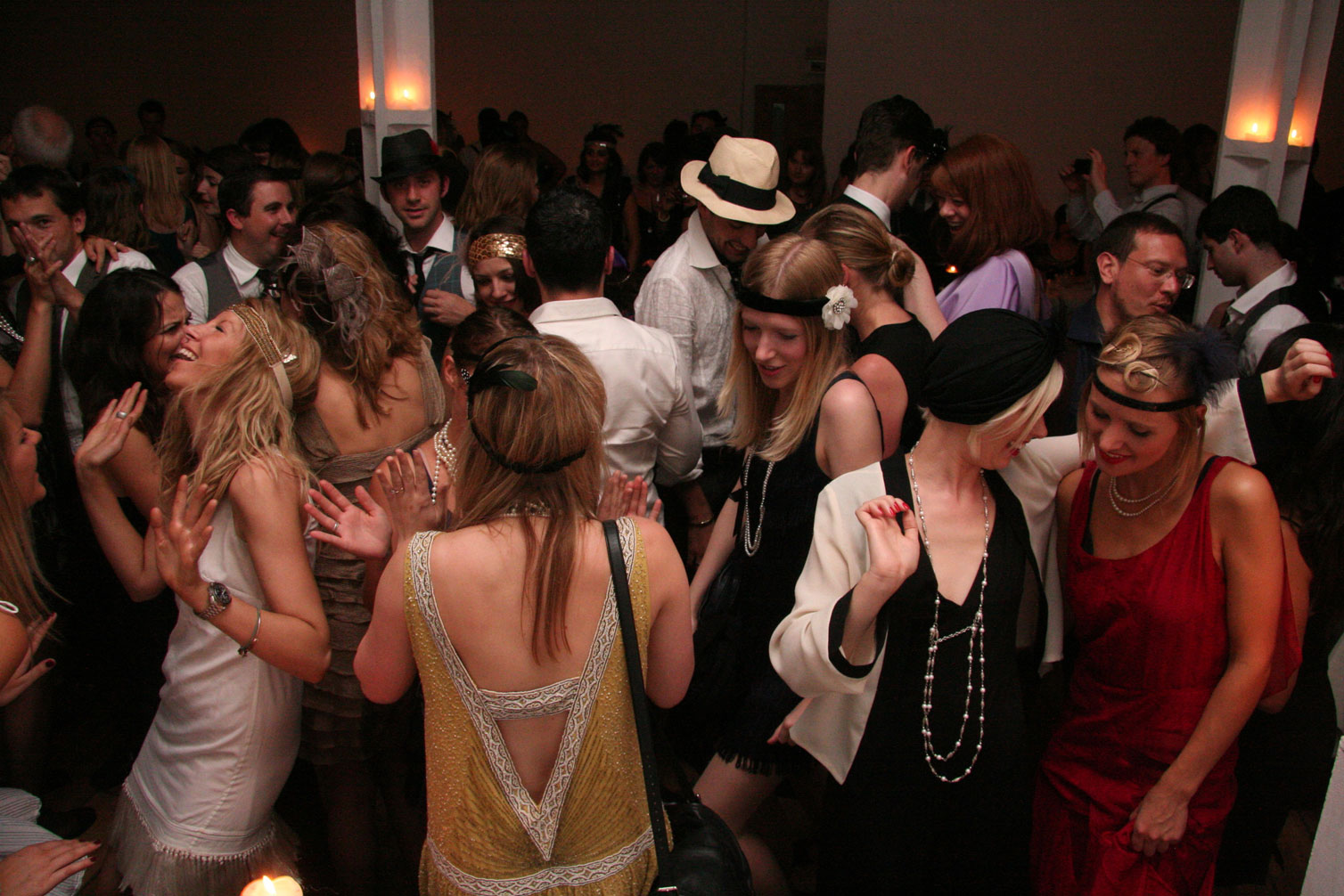 Crowded dance floor at the Candlelight Club