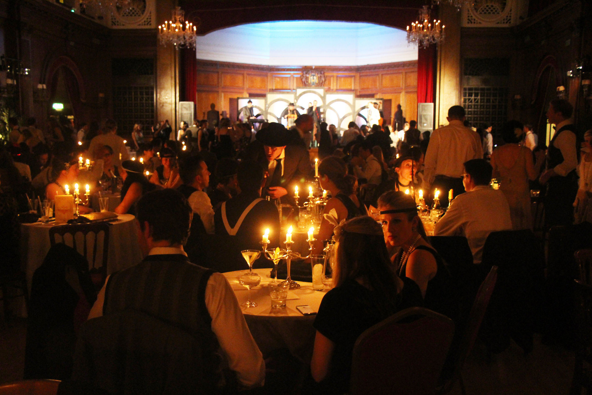 Candlelit ballroom at the Candlelight Club