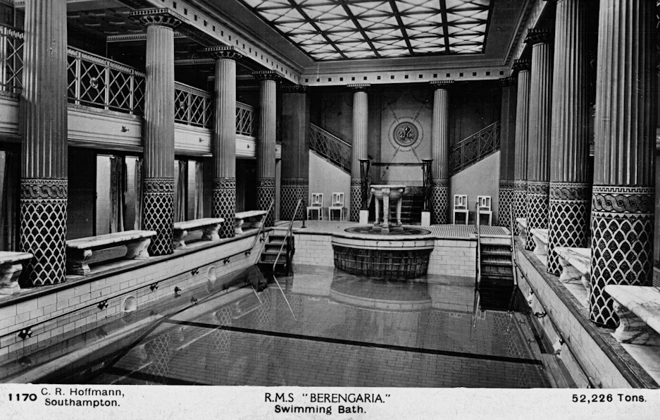 Yes, these swimming baths are on board a ship