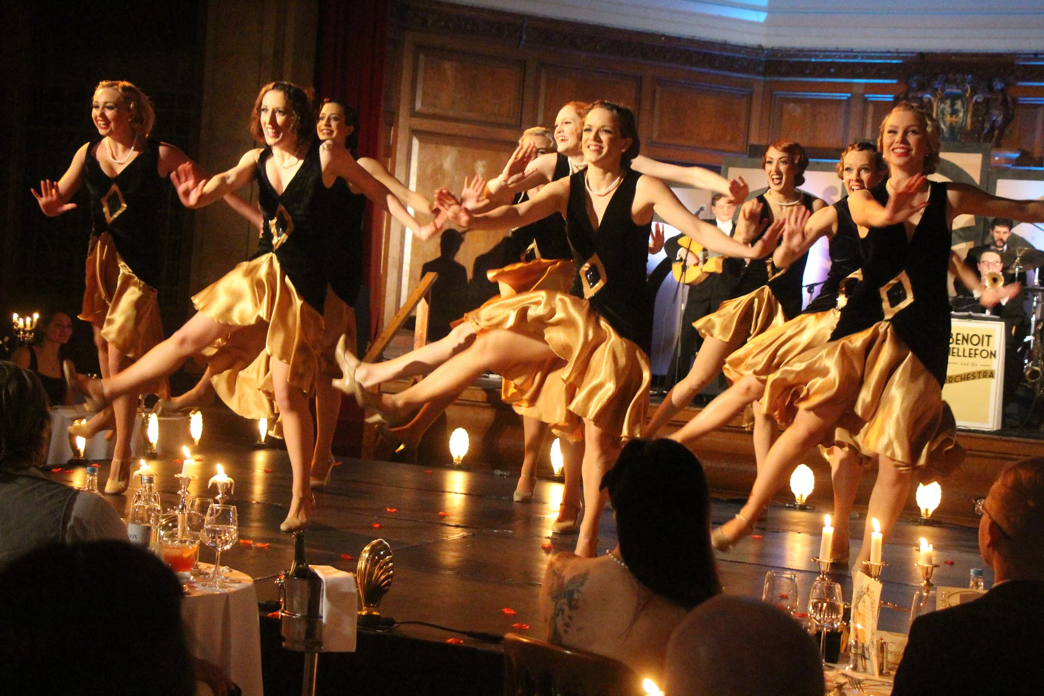 The Gatsby Girls as a nine-piece
