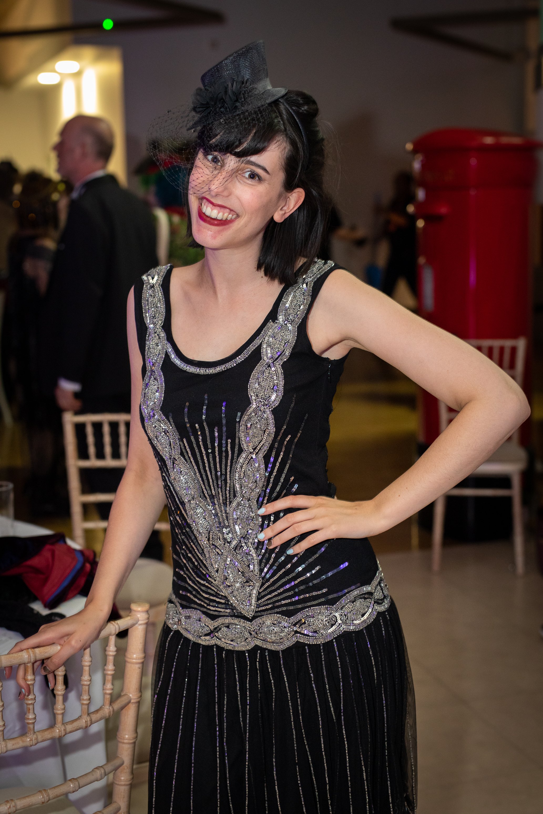 Guest in a flapper dress