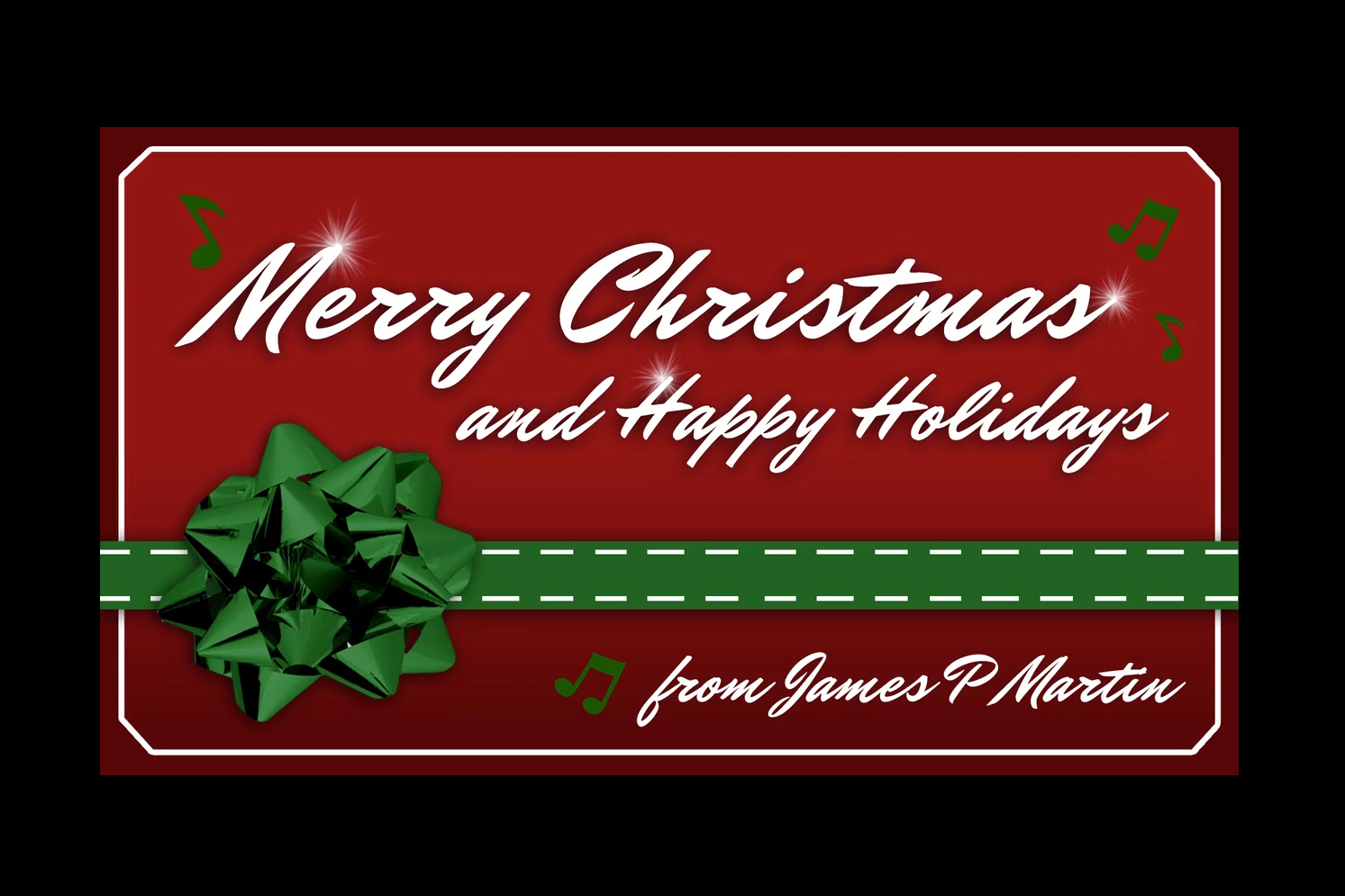 Happy Holidays from James P!