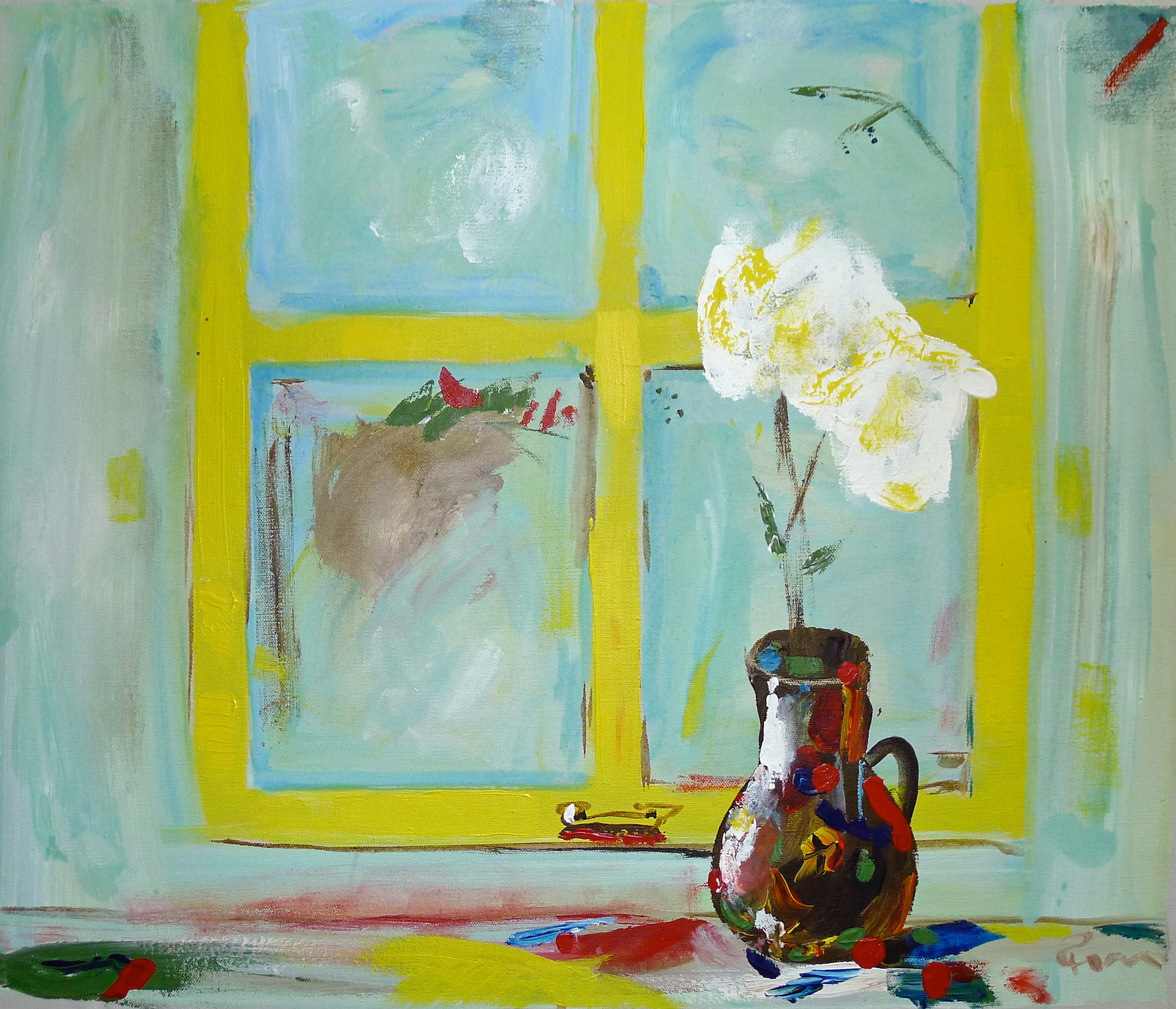 Morning Window with Flowers
