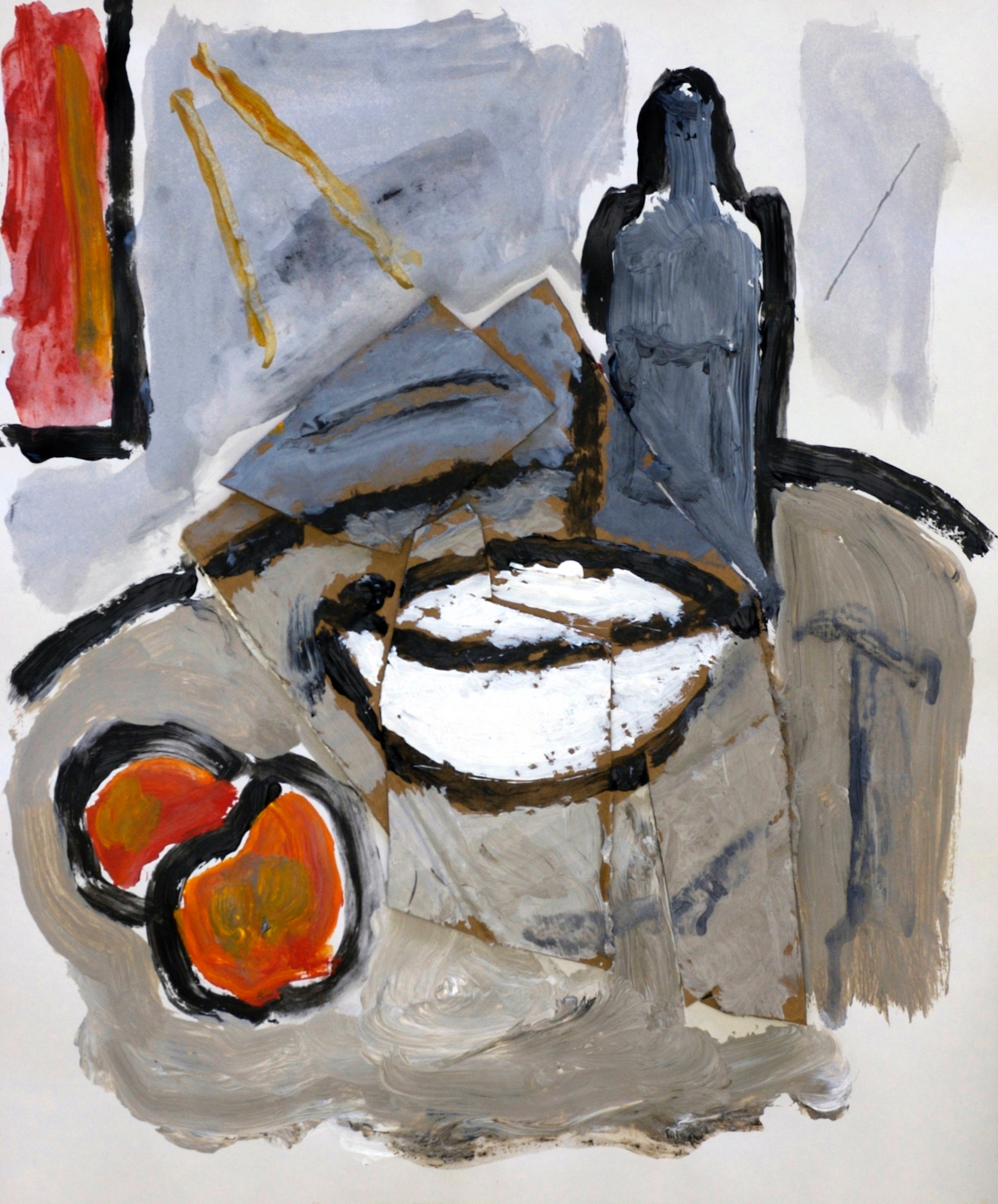 Still Life with White Bowl (after Cézanne)