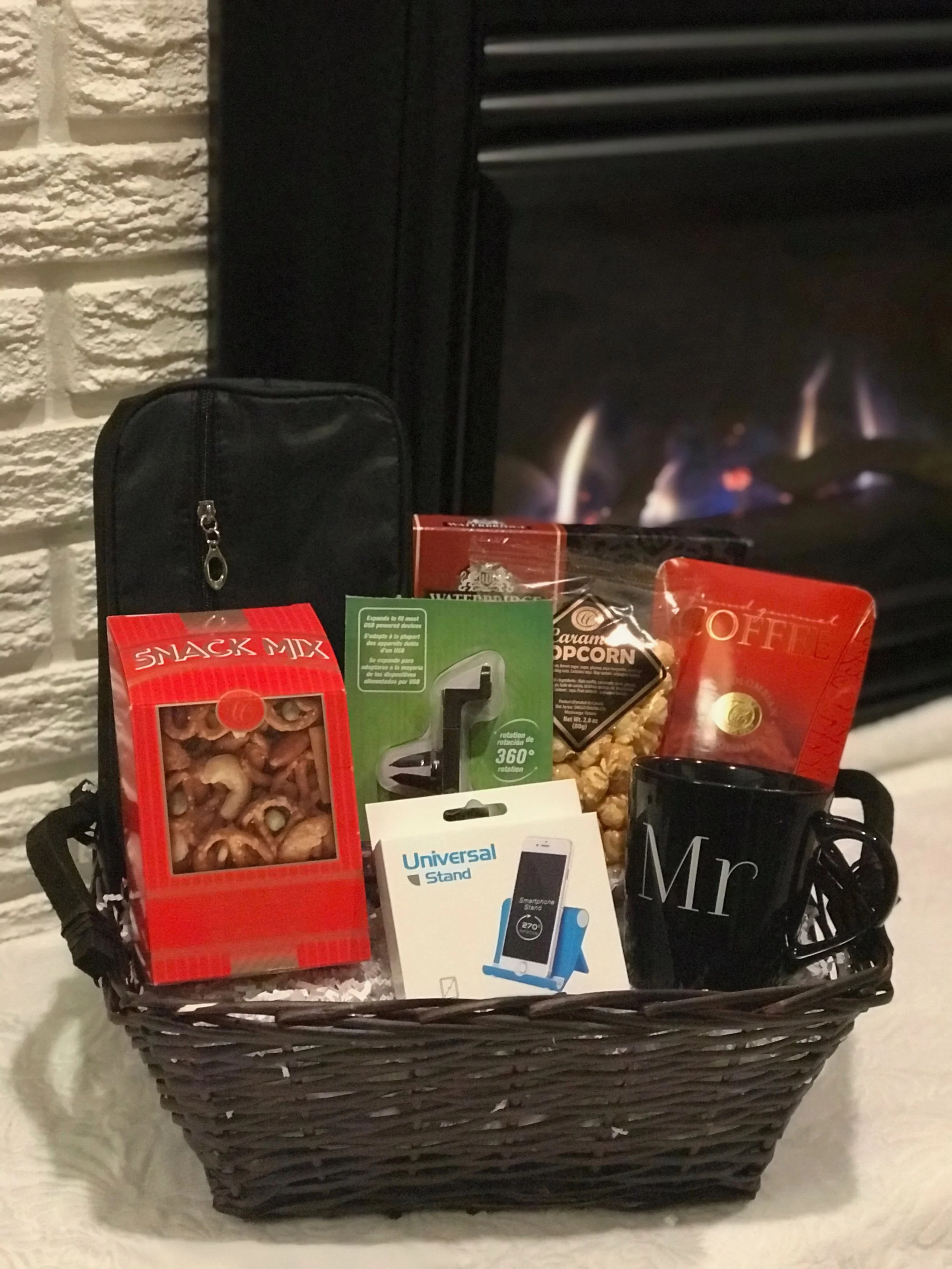 mens valentines basket