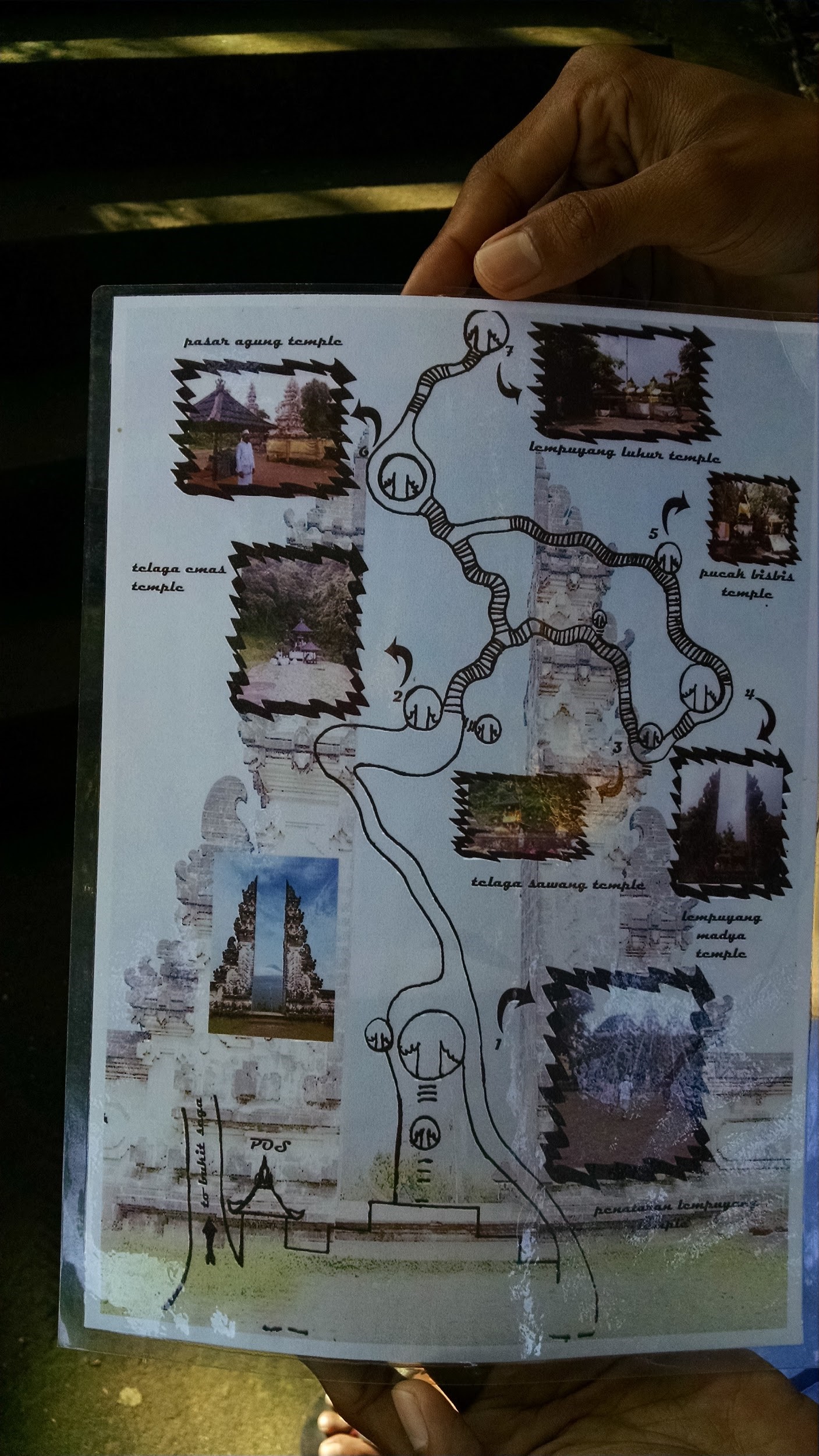 The map they suggested I take a photo of
